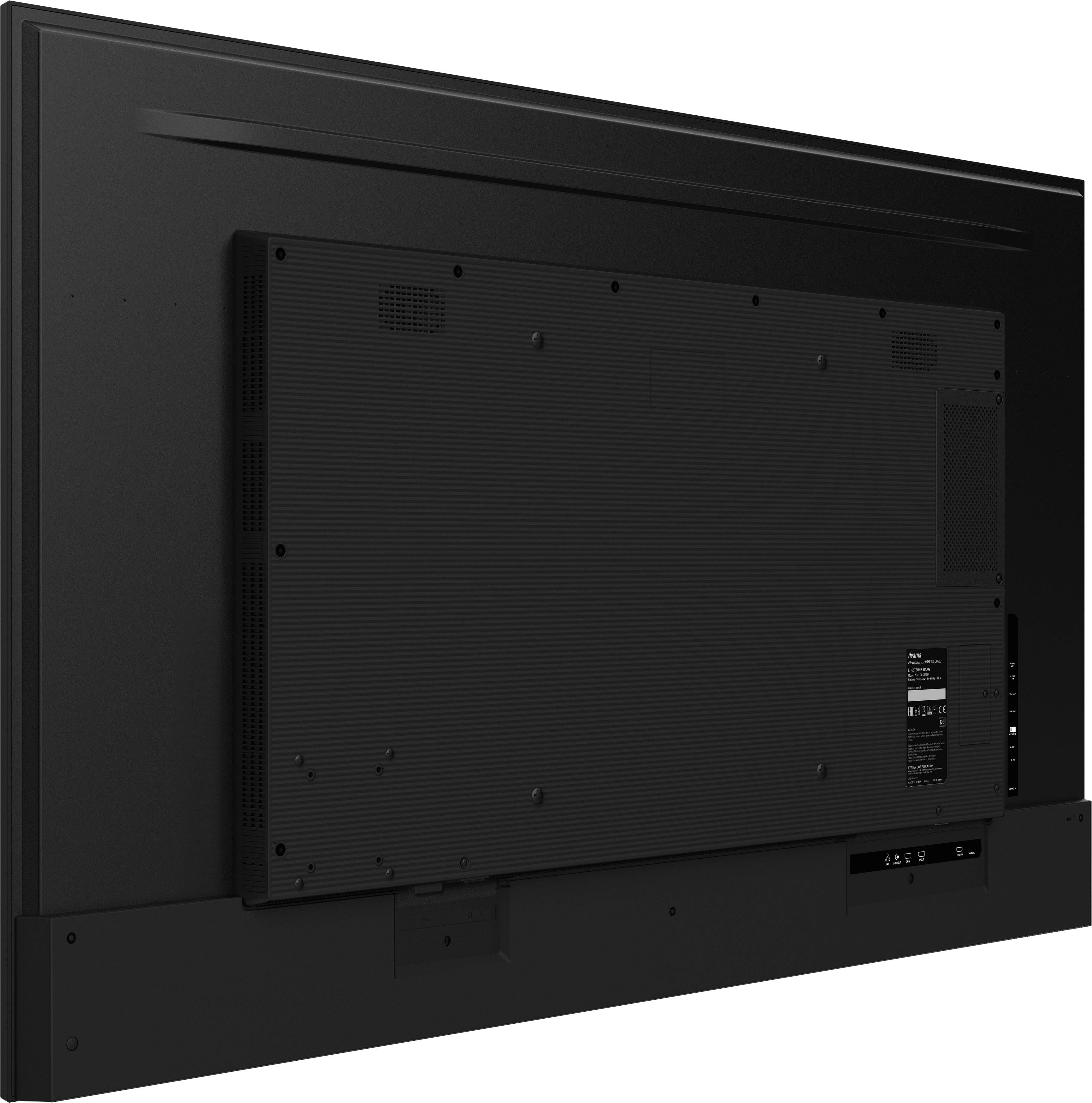 iiyama ProLite Digitale signage flatscreen 163,8 cm (64.5") LCD Wifi 500 cd/m² 4K Ultra HD Zwart Type processor Android 11 24/7