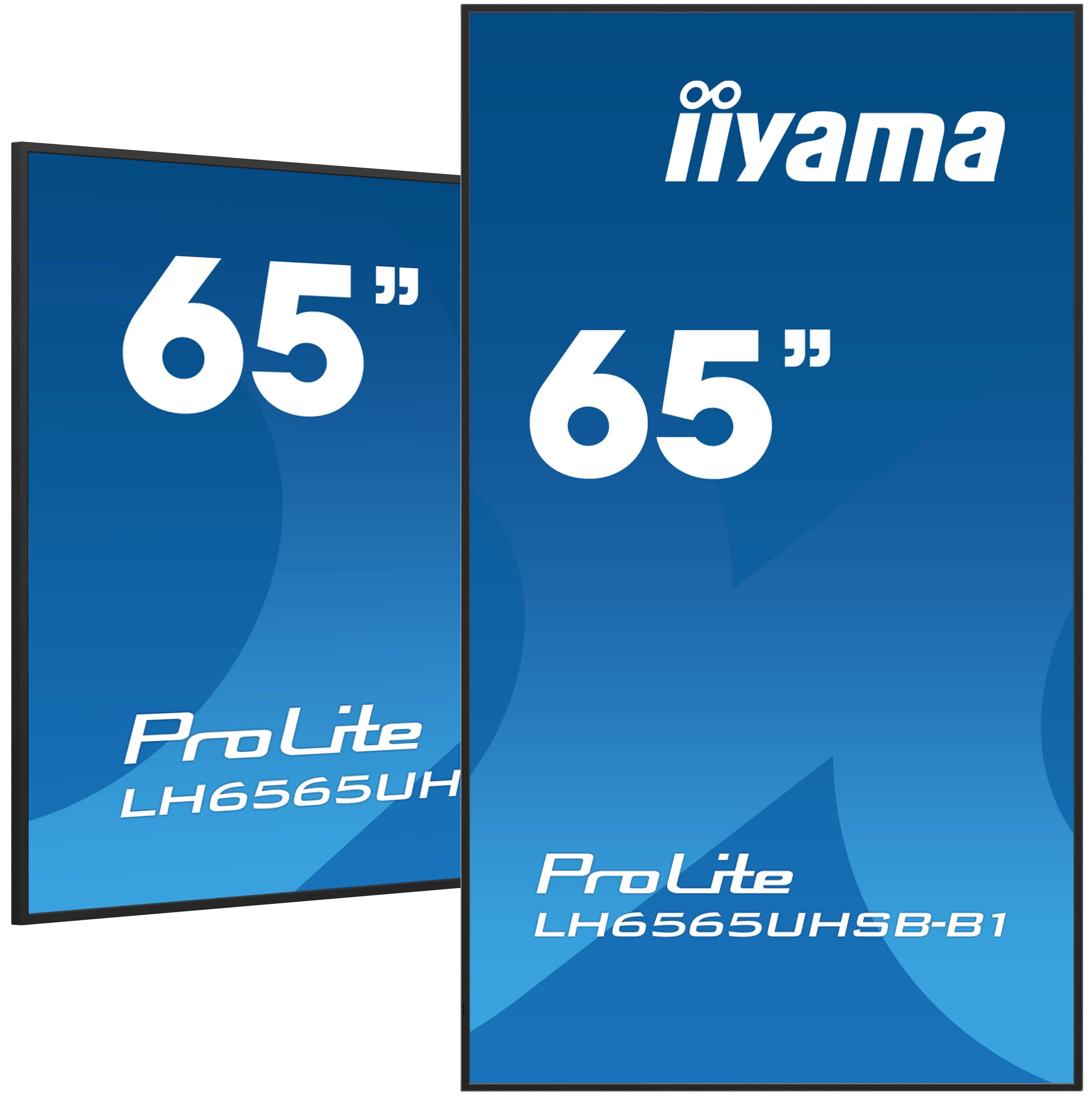 iiyama ProLite Digitale signage flatscreen 163,8 cm (64.5") LCD Wifi 500 cd/m² 4K Ultra HD Zwart Type processor Android 11 24/7