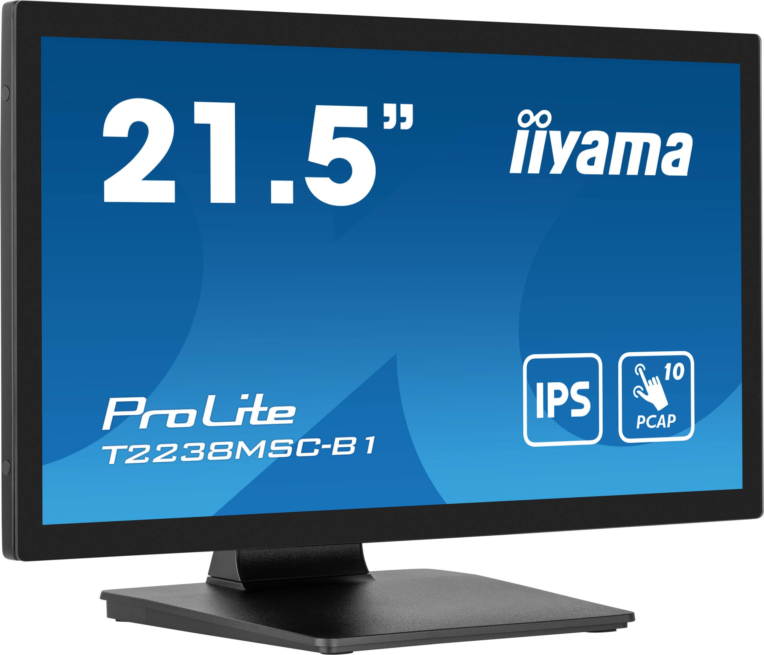 iiyama ProLite T2238MSC-B1 computer monitor 54,6 cm (21.5") 1920 x 1080 Pixels Full HD LED Touchscreen Zwart