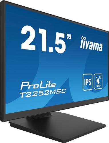 iiyama ProLite T2252MSC-B2 computer monitor 54,6 cm (21.5") 1920 x 1080 Pixels Full HD LCD Touchscreen Zwart
