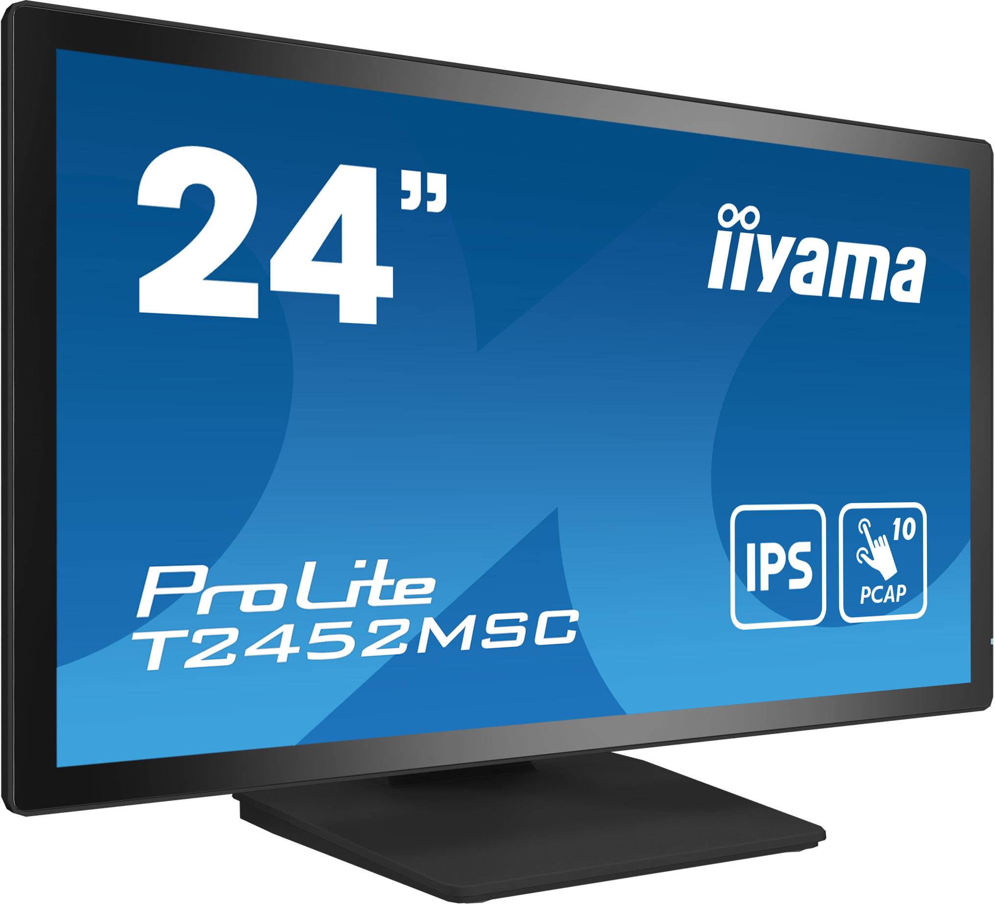 iiyama ProLite T2452MSC-B1 computer monitor 60,5 cm (23.8") 1920 x 1080 Pixels Full HD LCD Touchscreen Multi-gebruiker Zwart