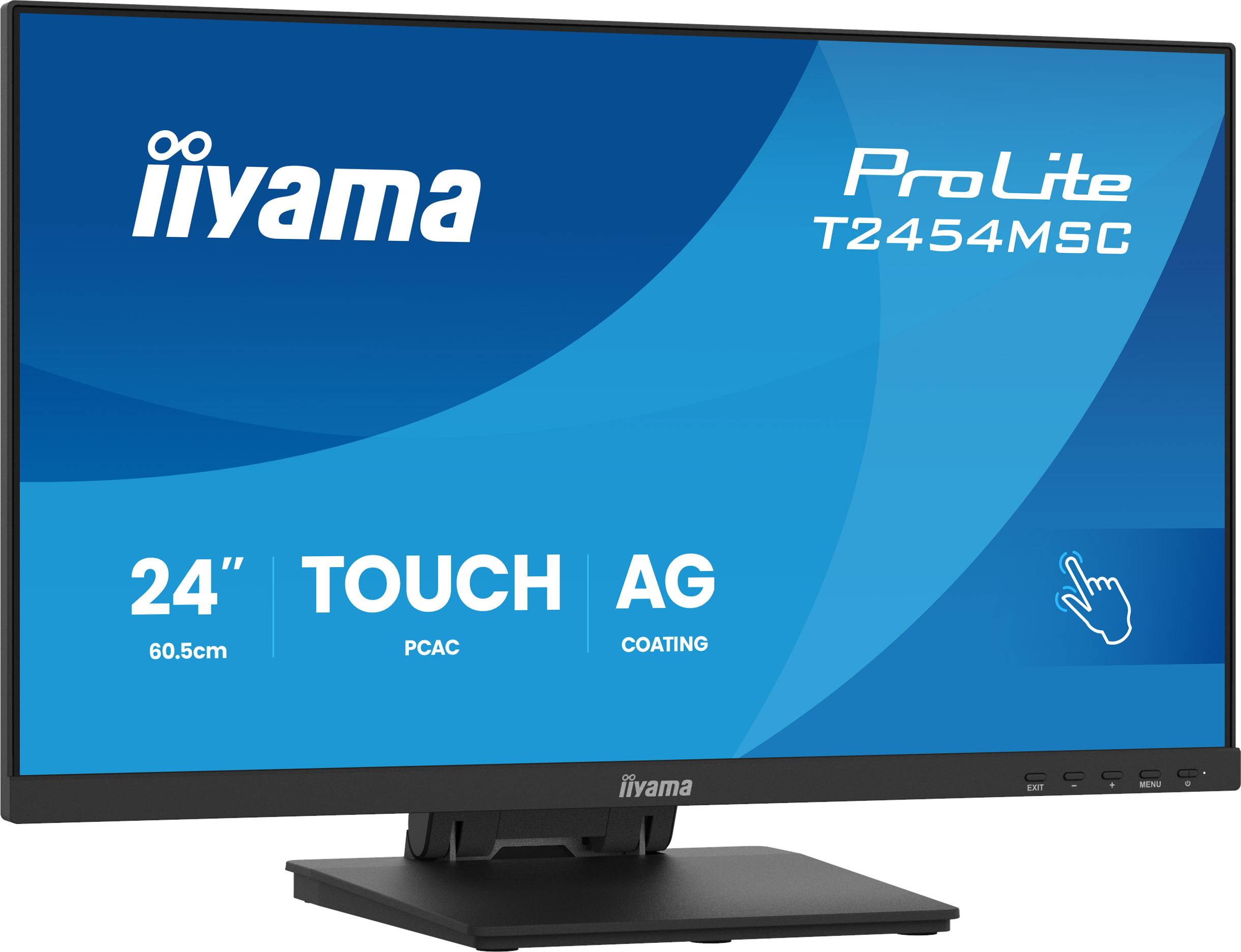 iiyama ProLite T2454MSC-B3AG computer monitor 60,5 cm (23.8") 1920 x 1080 Pixels Full HD LED Touchscreen Multi-gebruiker Zwart