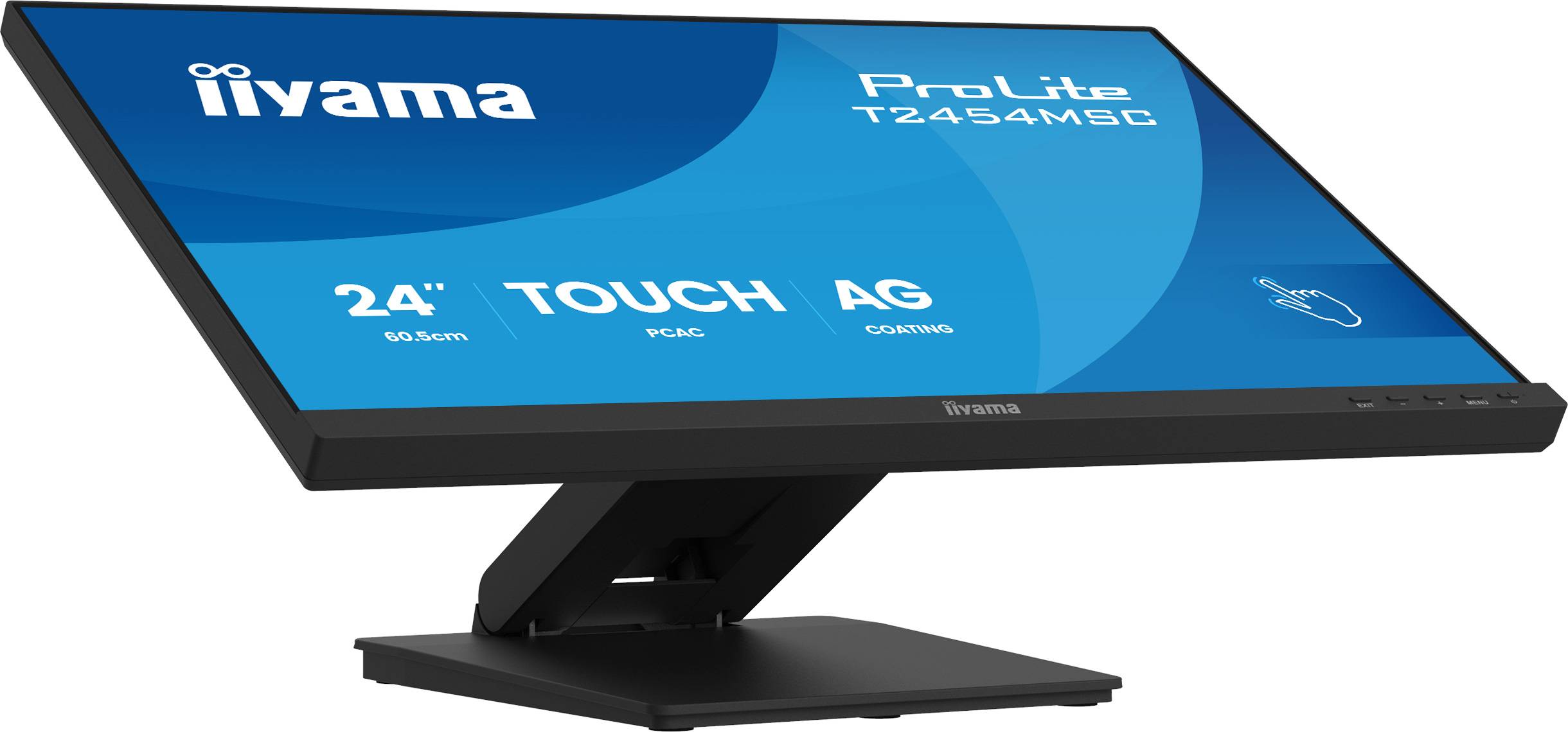 iiyama ProLite T2454MSC-B3AG computer monitor 60,5 cm (23.8") 1920 x 1080 Pixels Full HD LED Touchscreen Multi-gebruiker Zwart