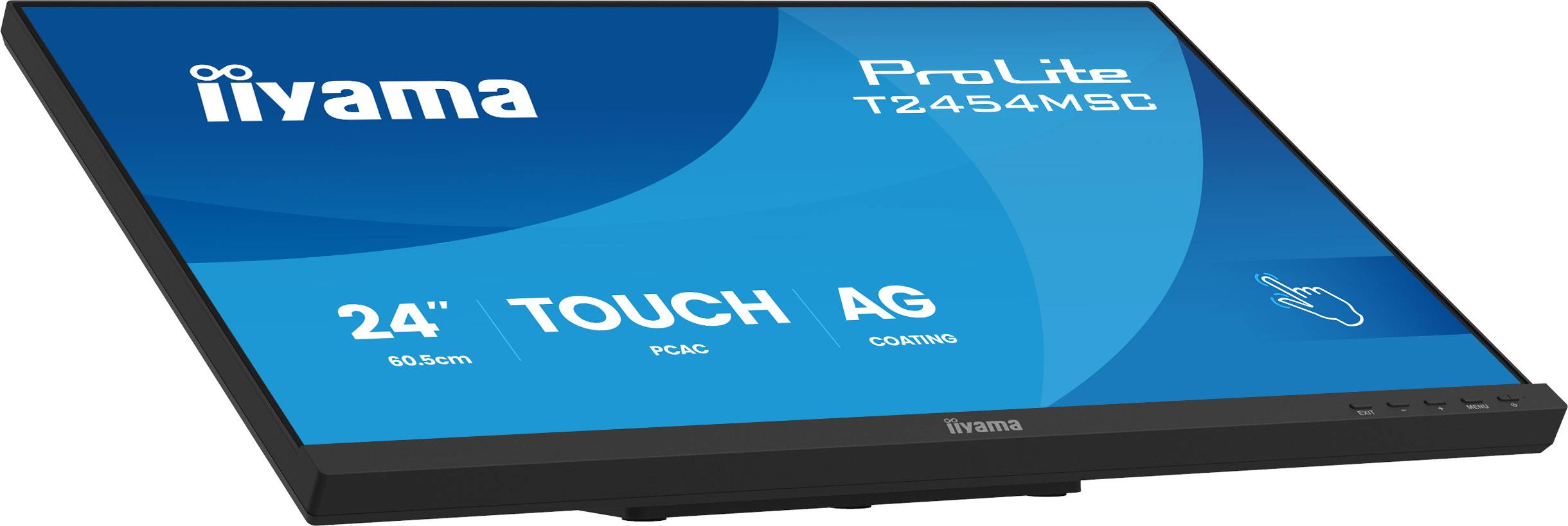 iiyama ProLite T2454MSC-B3AG computer monitor 60,5 cm (23.8") 1920 x 1080 Pixels Full HD LED Touchscreen Multi-gebruiker Zwart