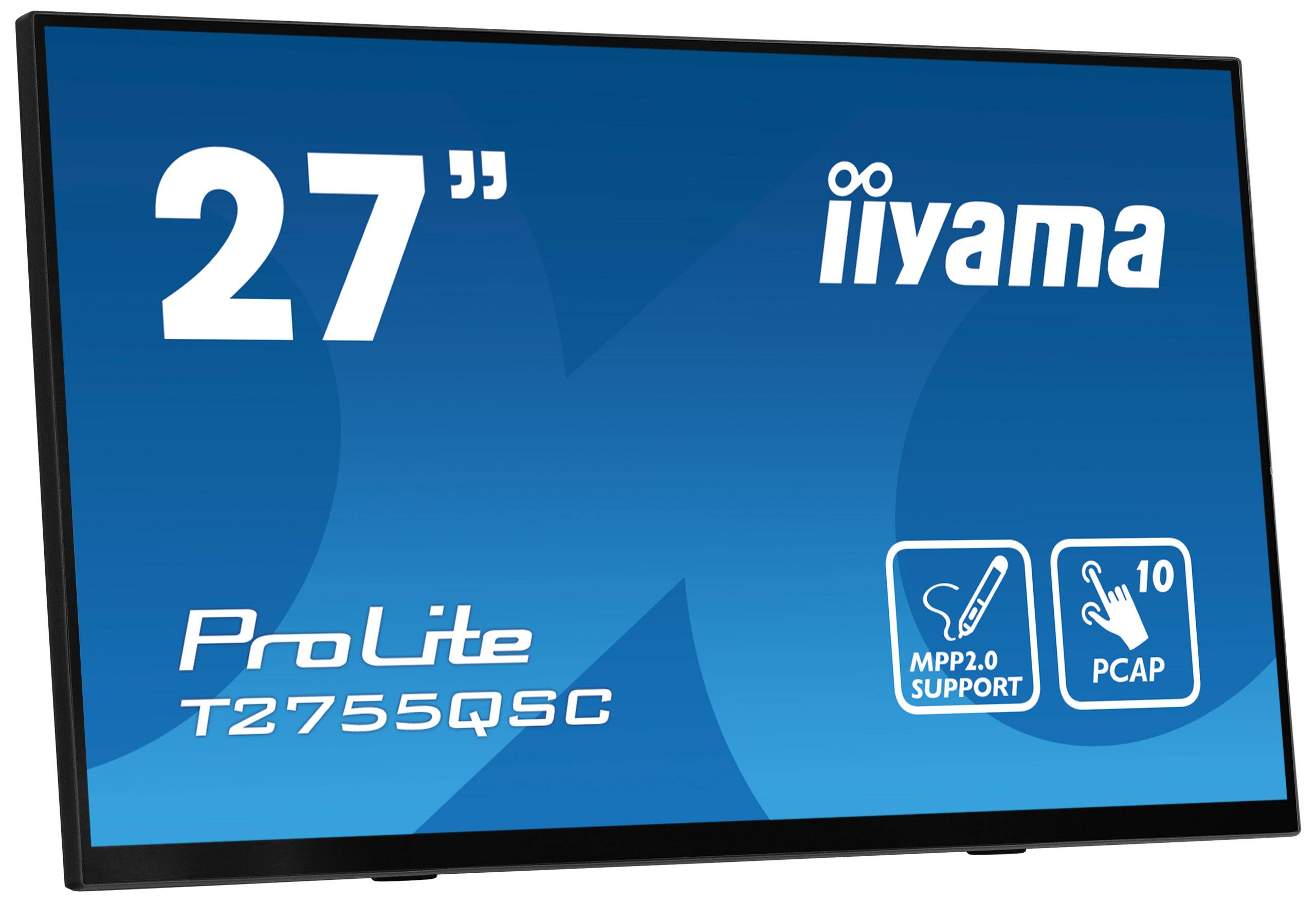 iiyama ProLite T2755QSC-B1 computer monitor 68,6 cm (27") 2560 x 1440 Pixels Quad HD LCD Touchscreen Zwart
