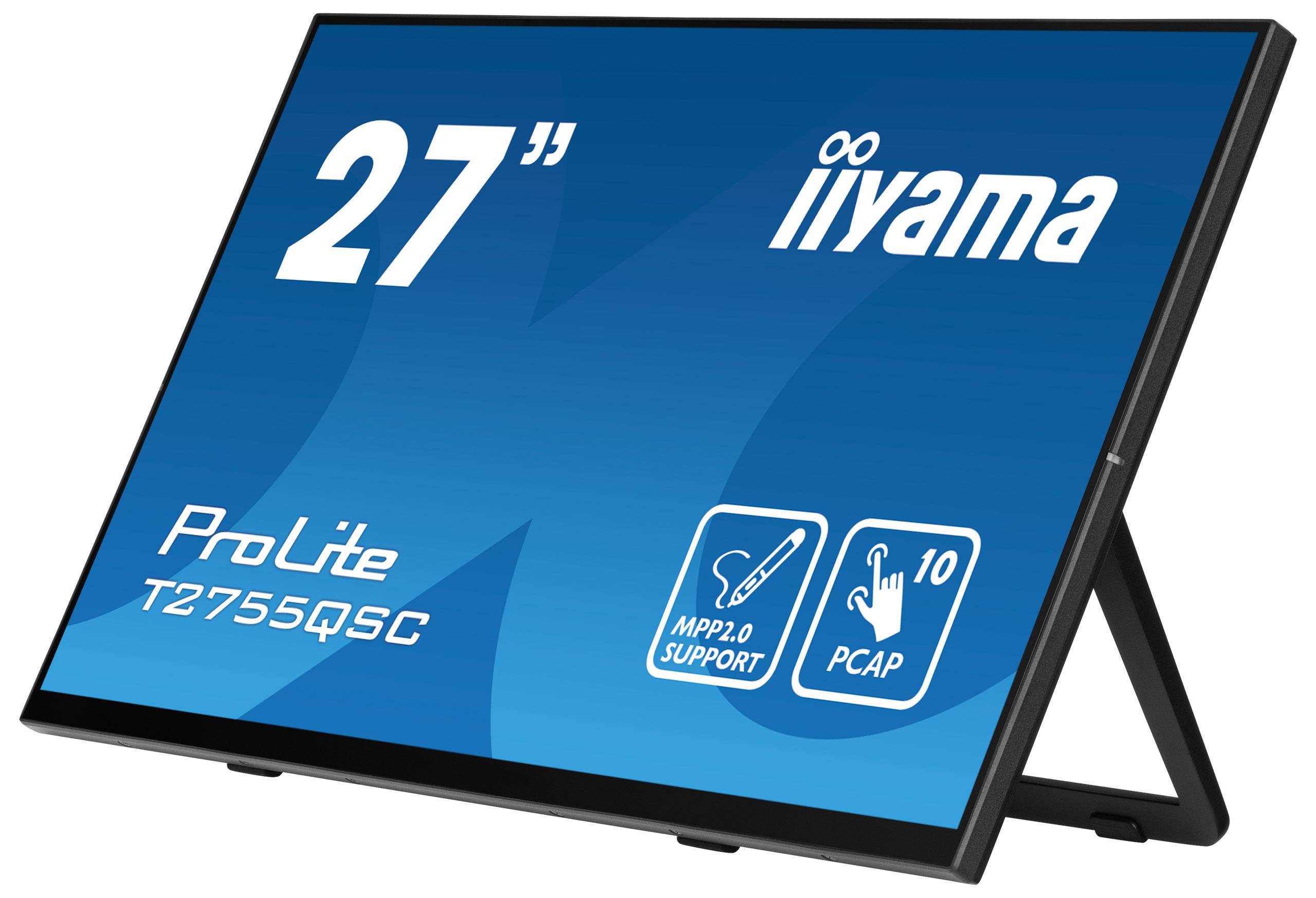 iiyama ProLite T2755QSC-B1 computer monitor 68,6 cm (27") 2560 x 1440 Pixels Quad HD LCD Touchscreen Zwart