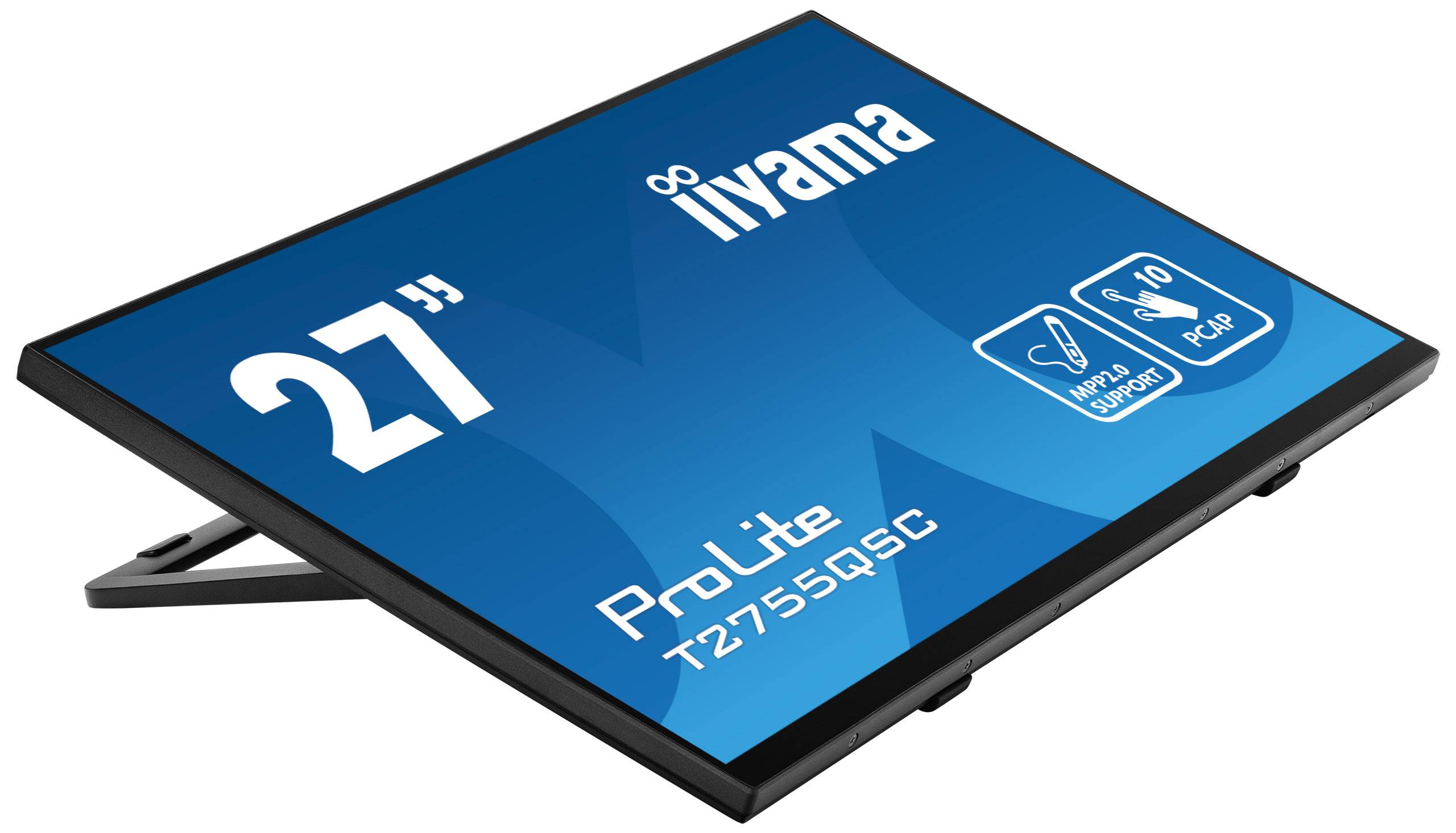 iiyama ProLite T2755QSC-B1 computer monitor 68,6 cm (27") 2560 x 1440 Pixels Quad HD LCD Touchscreen Zwart