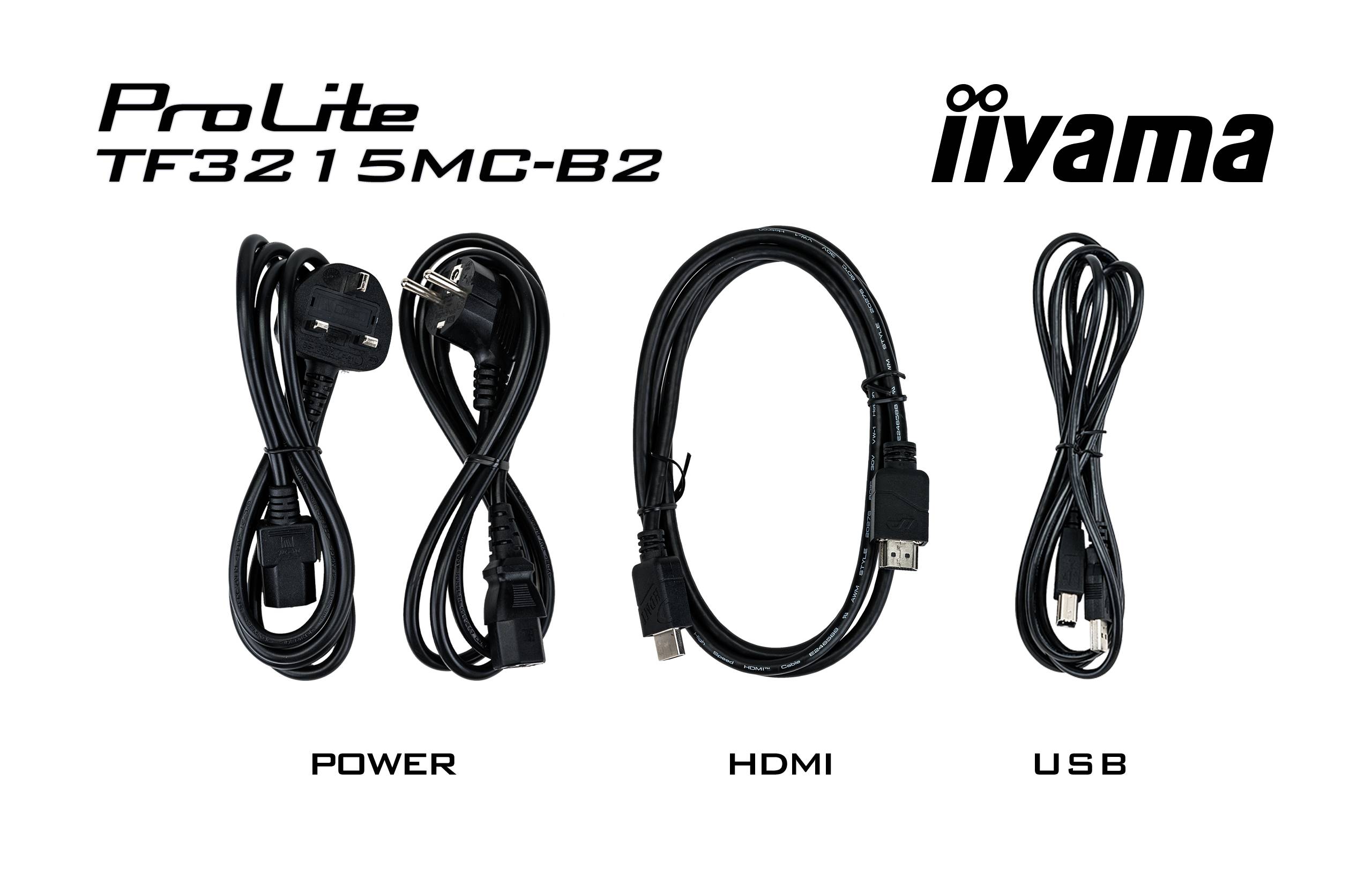 iiyama ProLite TF3215MC-B2 computer monitor 80 cm (31.5") 1920 x 1080 Pixels Full HD LED Touchscreen Kiosk Zwart
