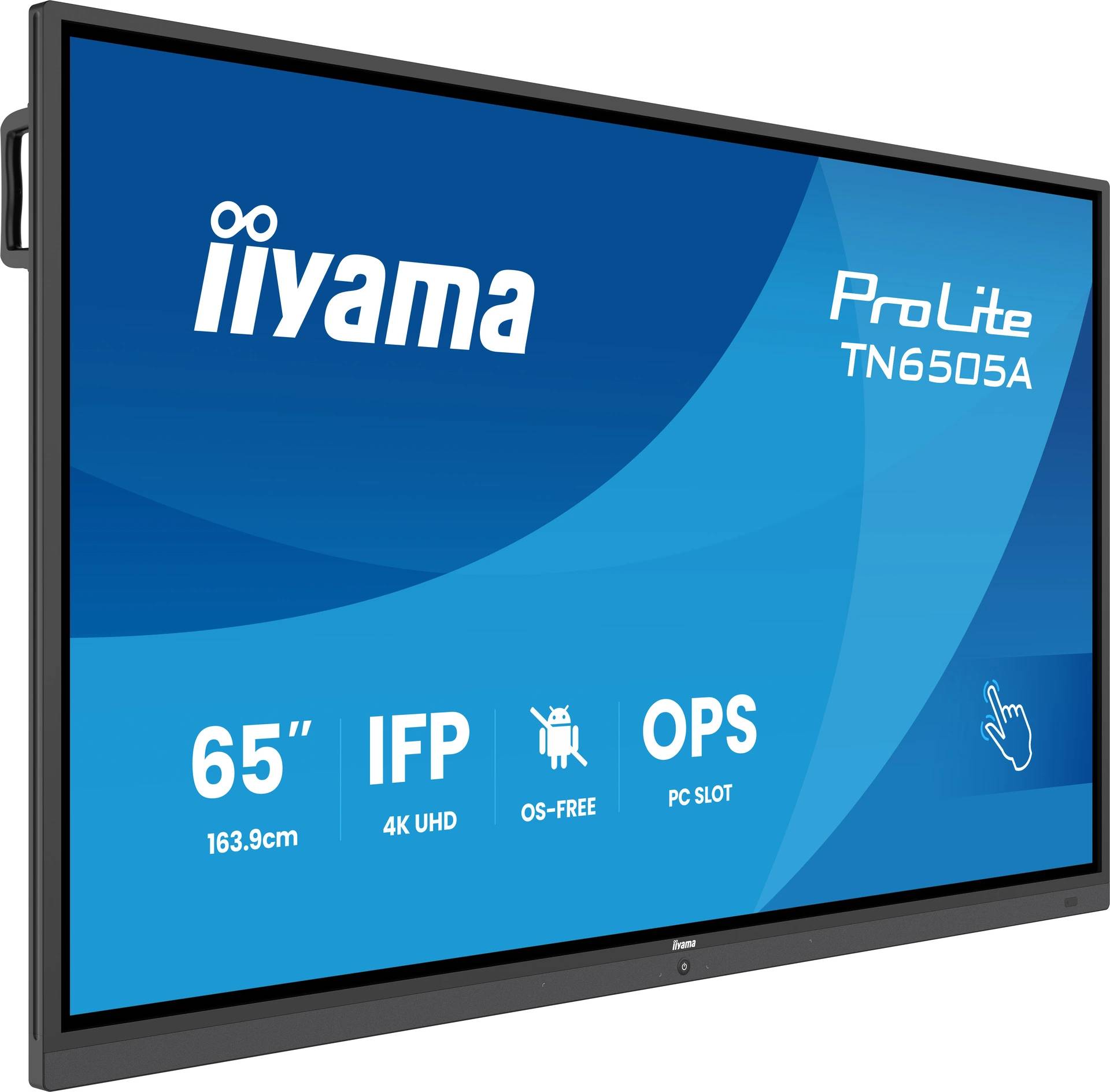 iiyama TN6505A-B1AG beeldkrant Interactief flatscreen 163,8 cm (64.5") 500 cd/m² 4K Ultra HD Zwart Touchscreen