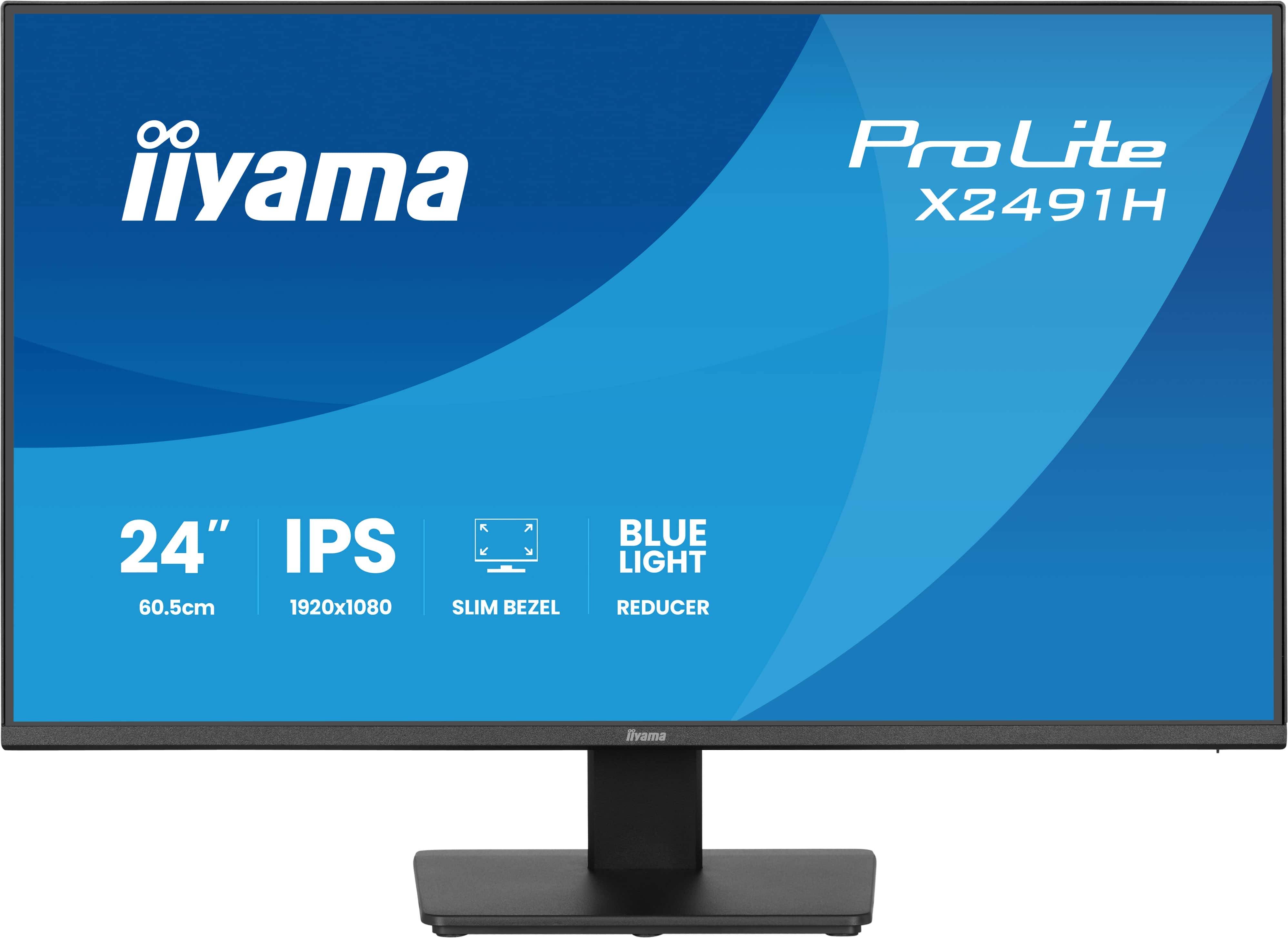 iiyama ProLite X2491H-B1 computer monitor 60,5 cm (23.8") 1920 x 1080 Pixels Full HD LCD Zwart