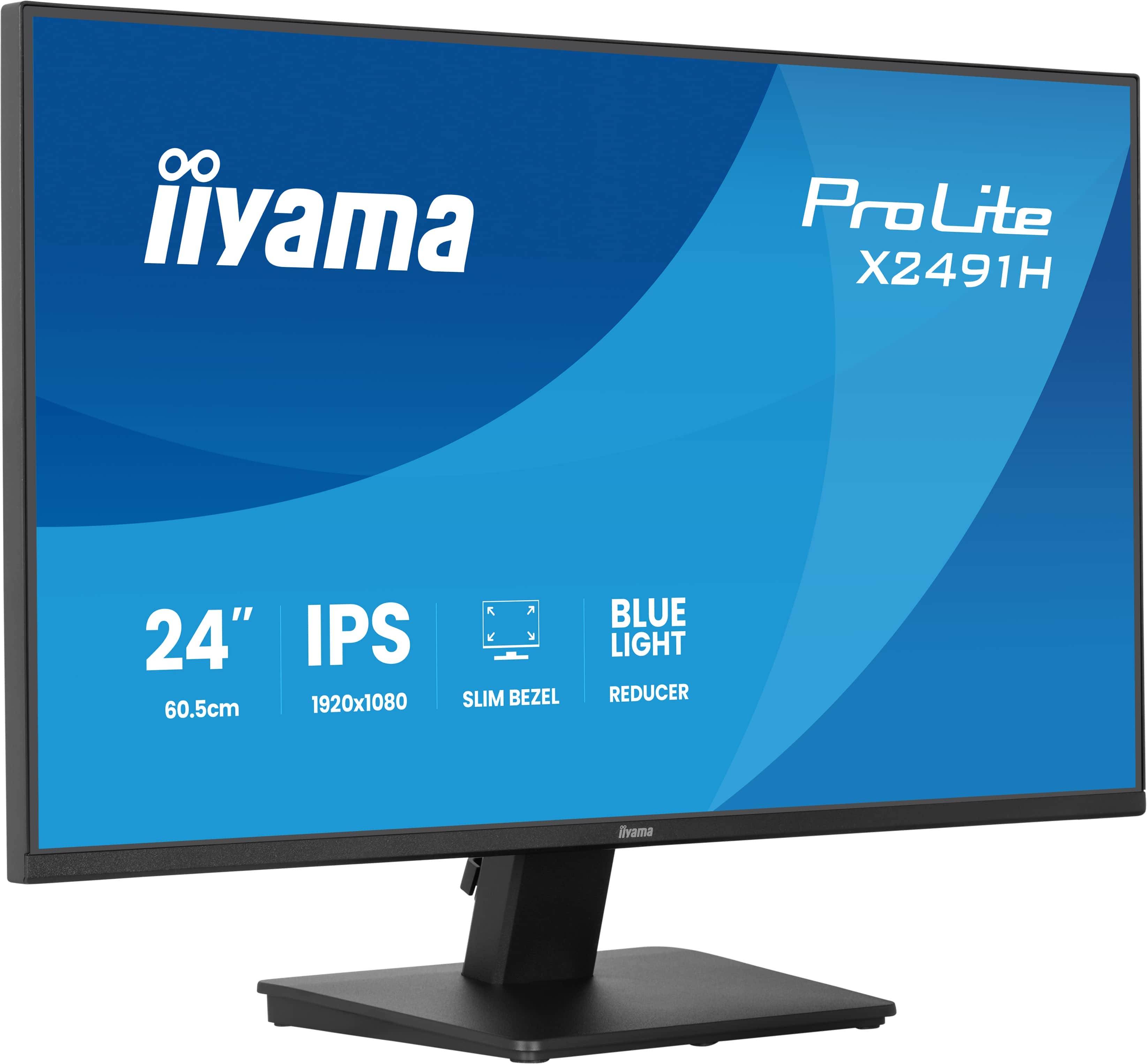 iiyama ProLite X2491H-B1 computer monitor 60,5 cm (23.8") 1920 x 1080 Pixels Full HD LCD Zwart