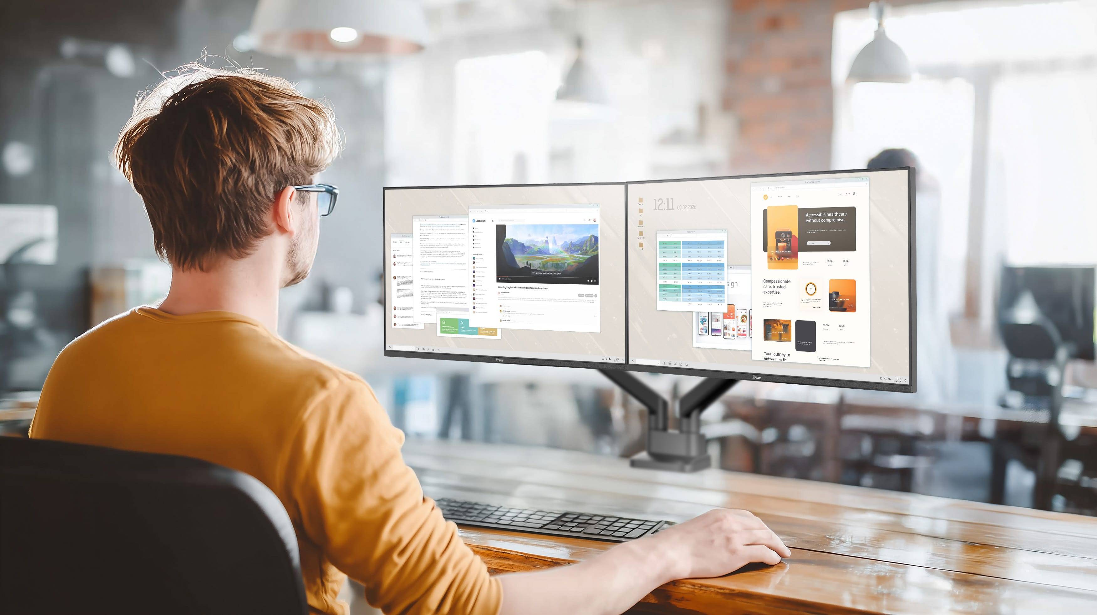 iiyama ProLite X2493HSU-B1 computer monitor 60,5 cm (23.8") 1920 x 1080 Pixels Full HD Zwart