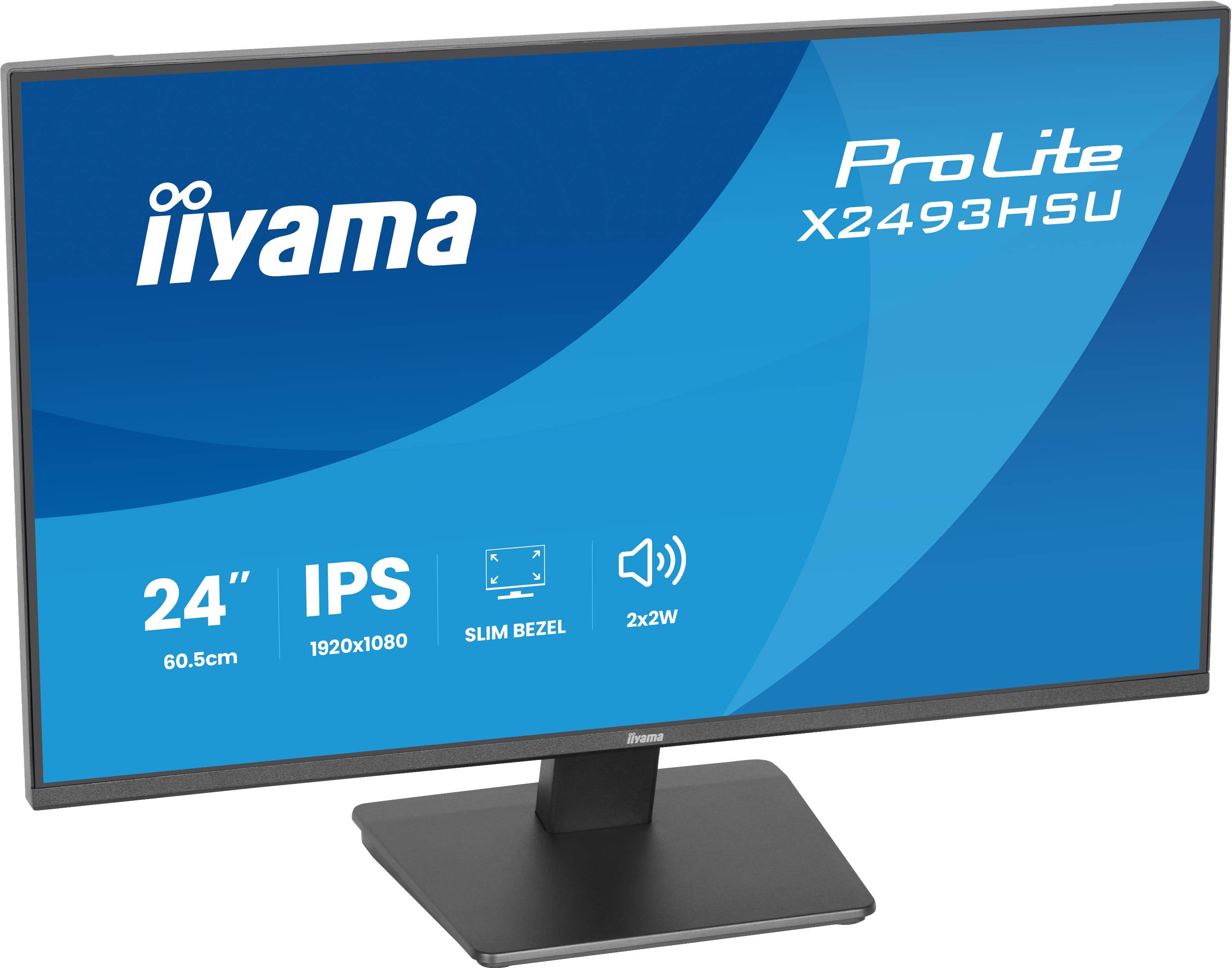 iiyama ProLite X2493HSU-B1 computer monitor 60,5 cm (23.8") 1920 x 1080 Pixels Full HD Zwart