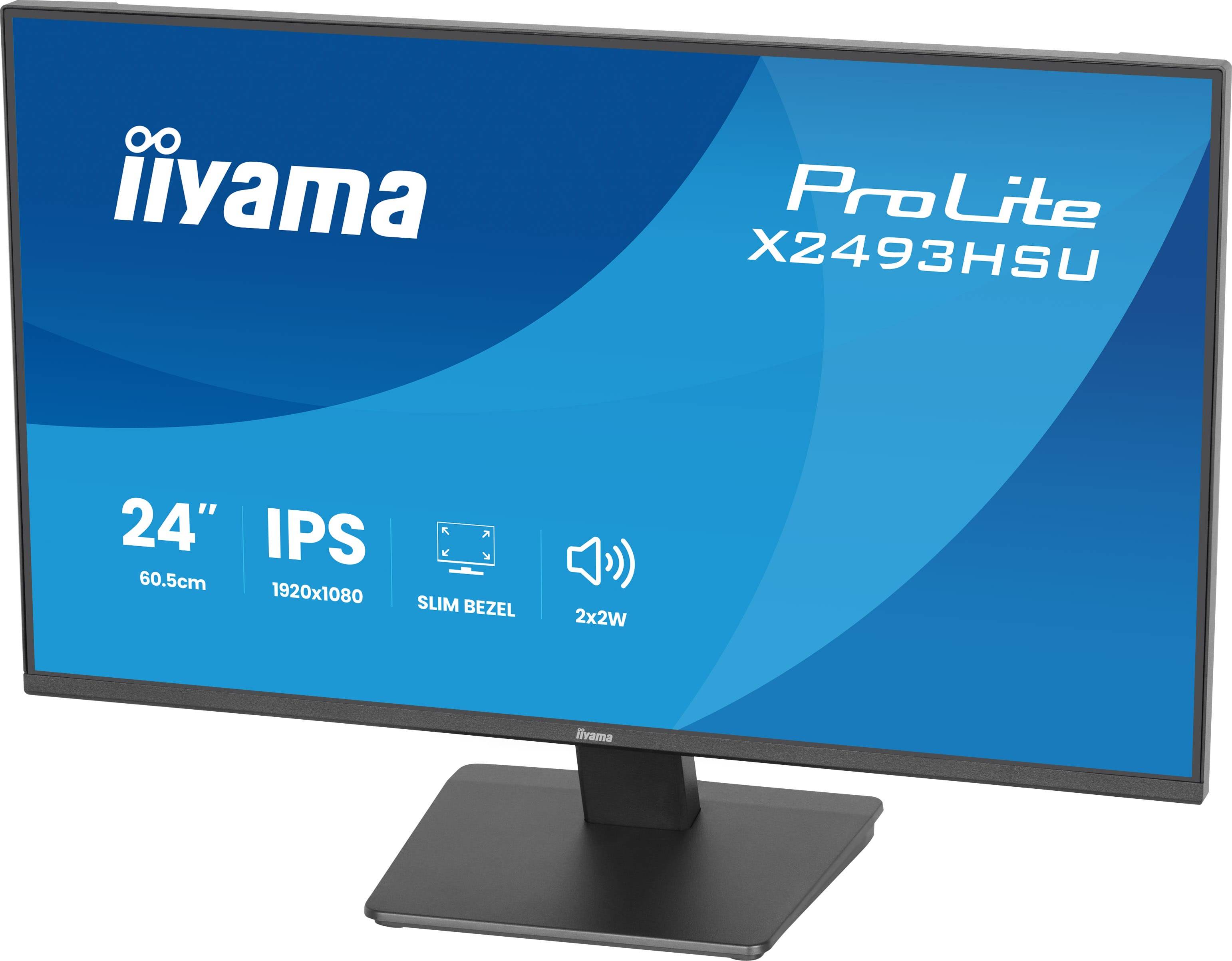 iiyama ProLite X2493HSU-B1 computer monitor 60,5 cm (23.8") 1920 x 1080 Pixels Full HD Zwart