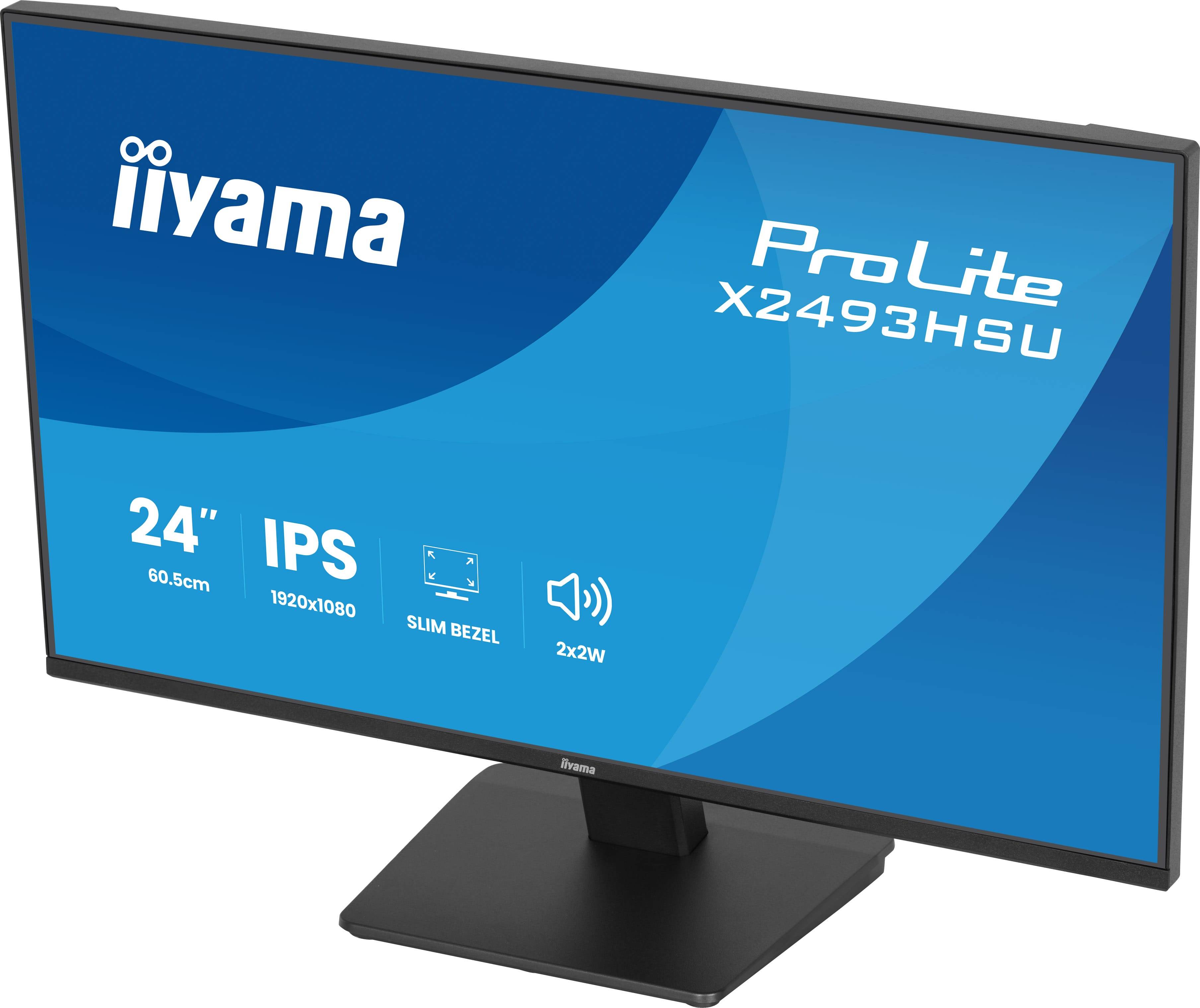iiyama ProLite X2493HSU-B1 computer monitor 60,5 cm (23.8") 1920 x 1080 Pixels Full HD Zwart