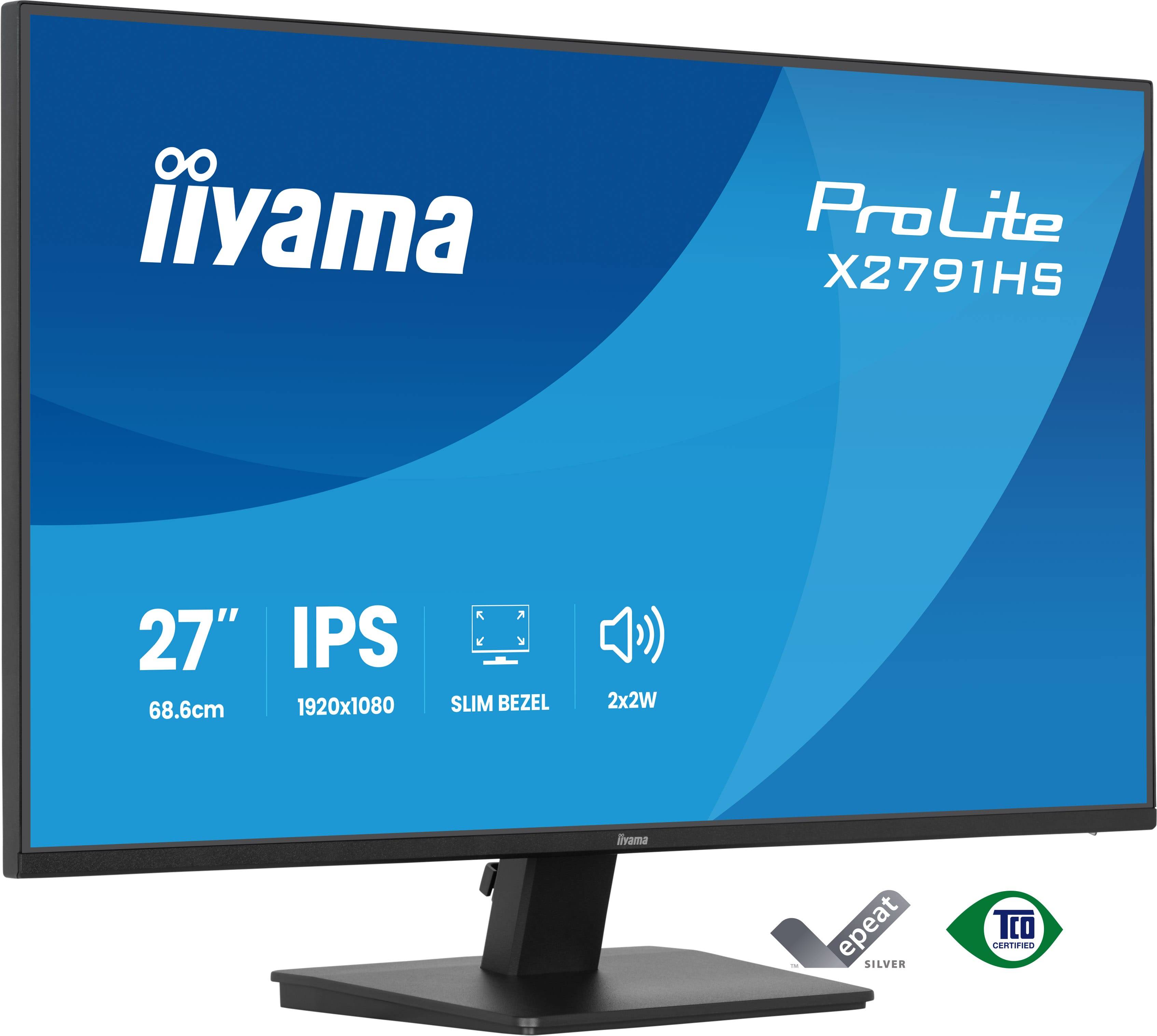 iiyama ProLite X2791HS-B1 computer monitor 68,6 cm (27") 1920 x 1080 Pixels Full HD LED Zwart