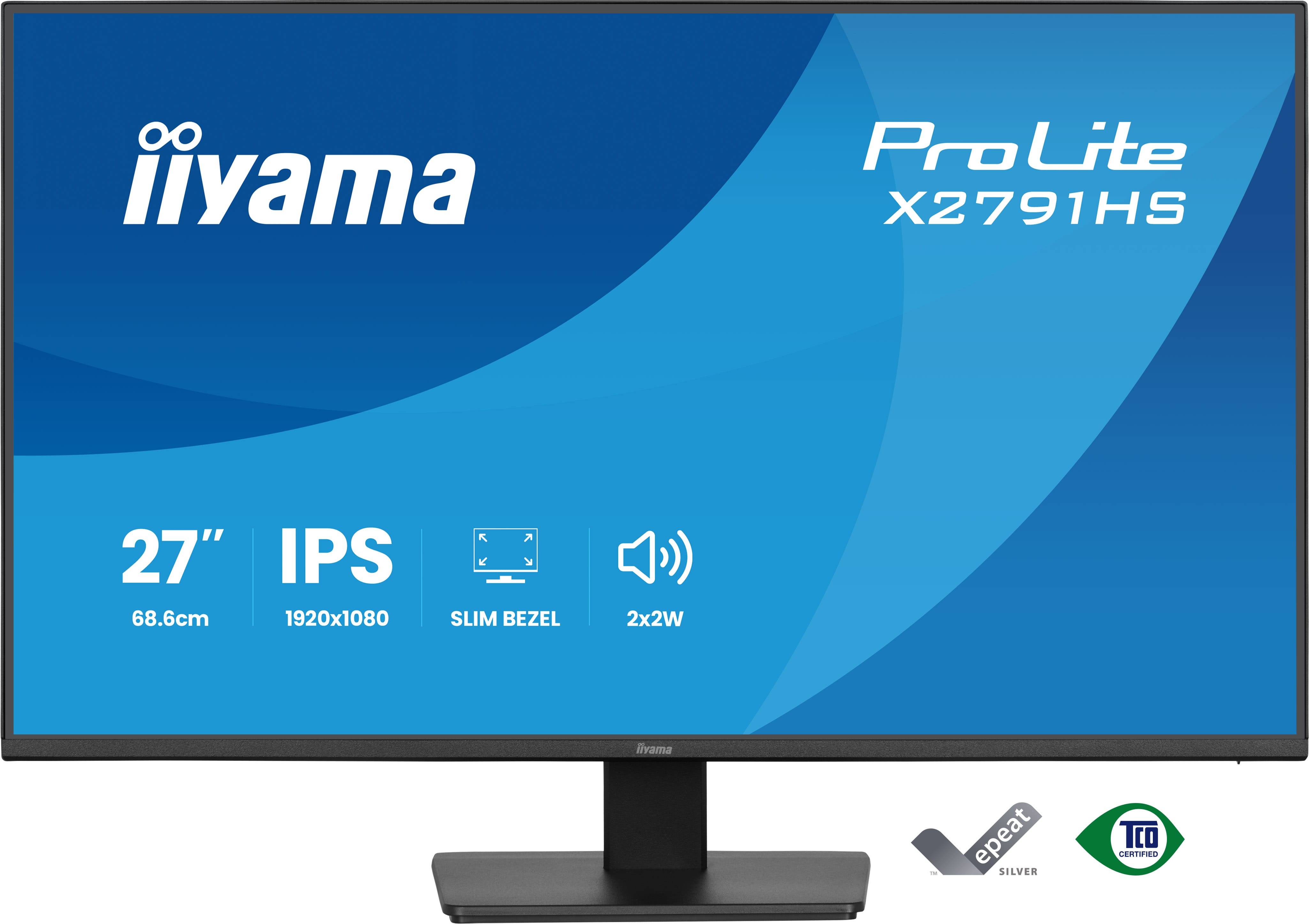 iiyama ProLite X2791HS-B1 computer monitor 68,6 cm (27") 1920 x 1080 Pixels Full HD LED Zwart