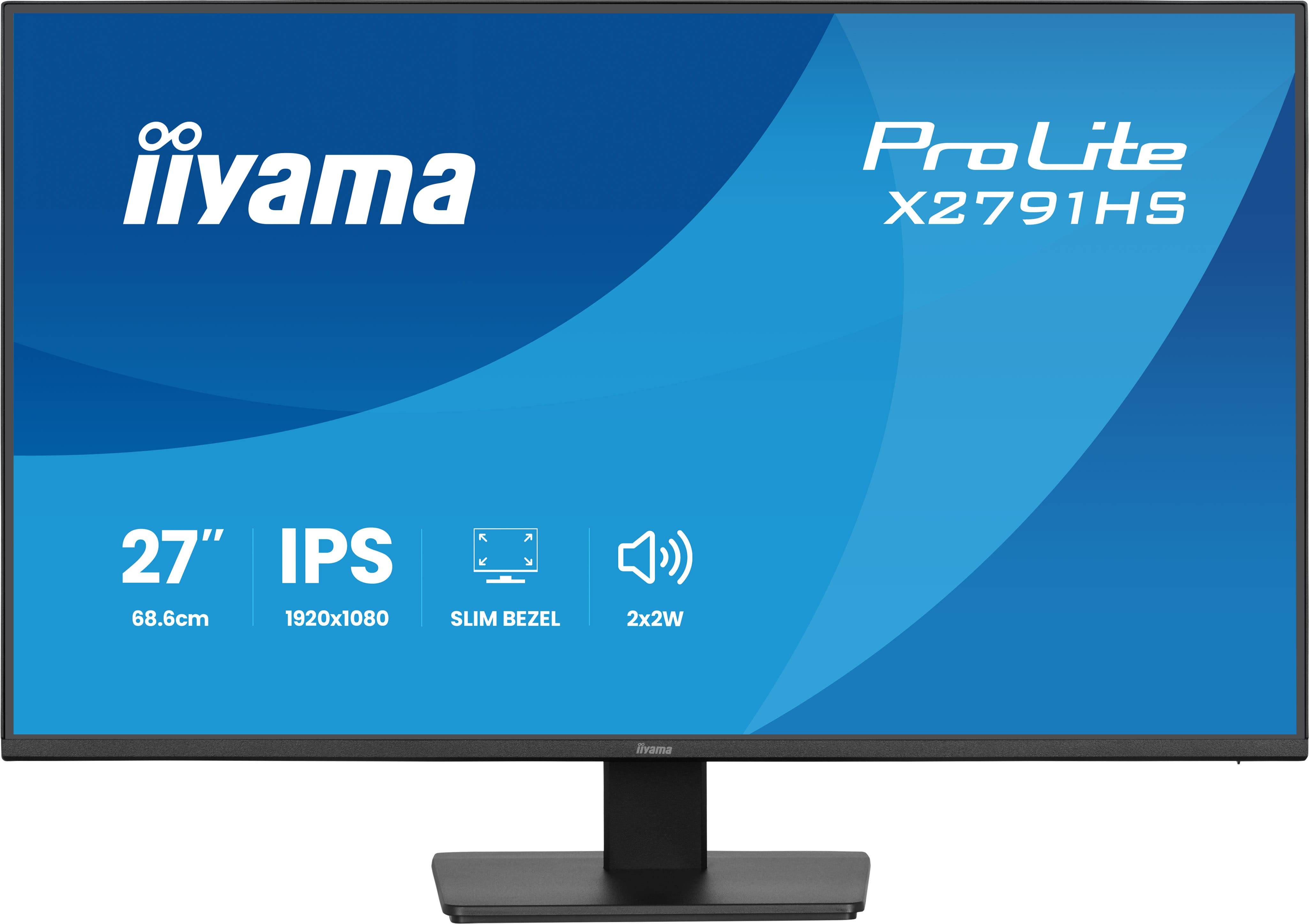 iiyama ProLite X2791HS-B1 computer monitor 68,6 cm (27") 1920 x 1080 Pixels Full HD LED Zwart