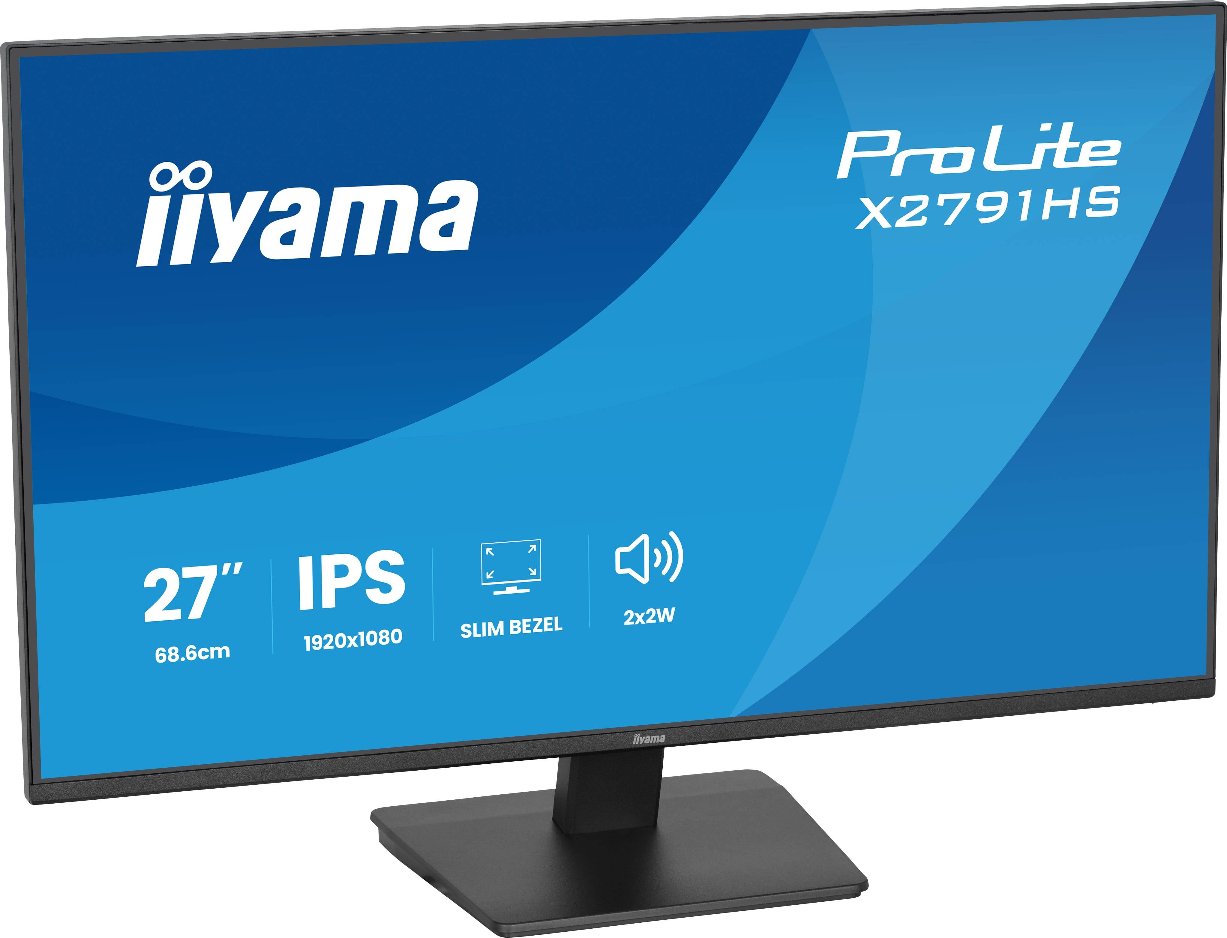 iiyama ProLite X2791HS-B1 computer monitor 68,6 cm (27") 1920 x 1080 Pixels Full HD LED Zwart