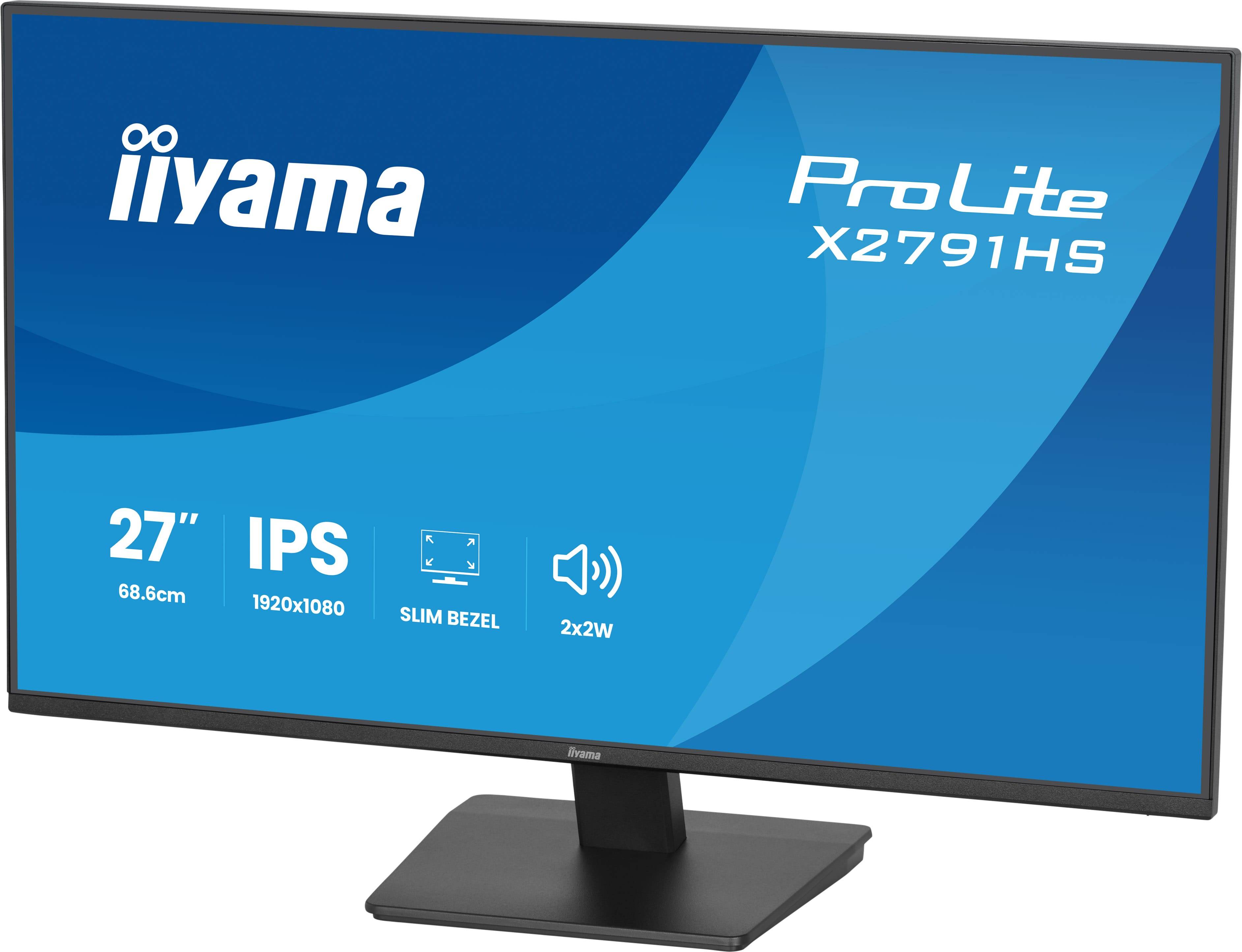 iiyama ProLite X2791HS-B1 computer monitor 68,6 cm (27") 1920 x 1080 Pixels Full HD LED Zwart