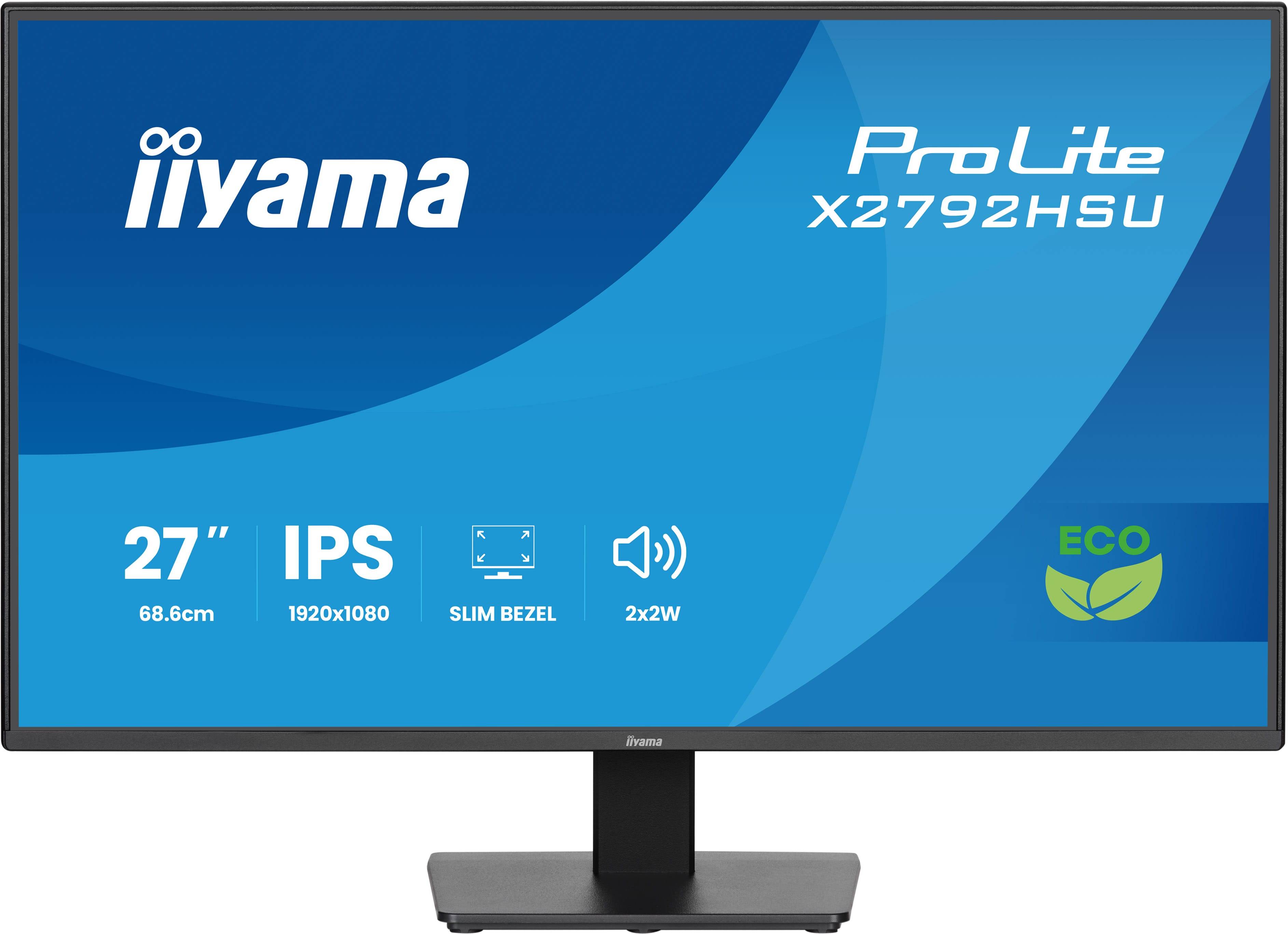 iiyama ProLite X2792HSU-B1 computer monitor 68,6 cm (27") 1920 x 1080 Pixels Full HD LED Zwart