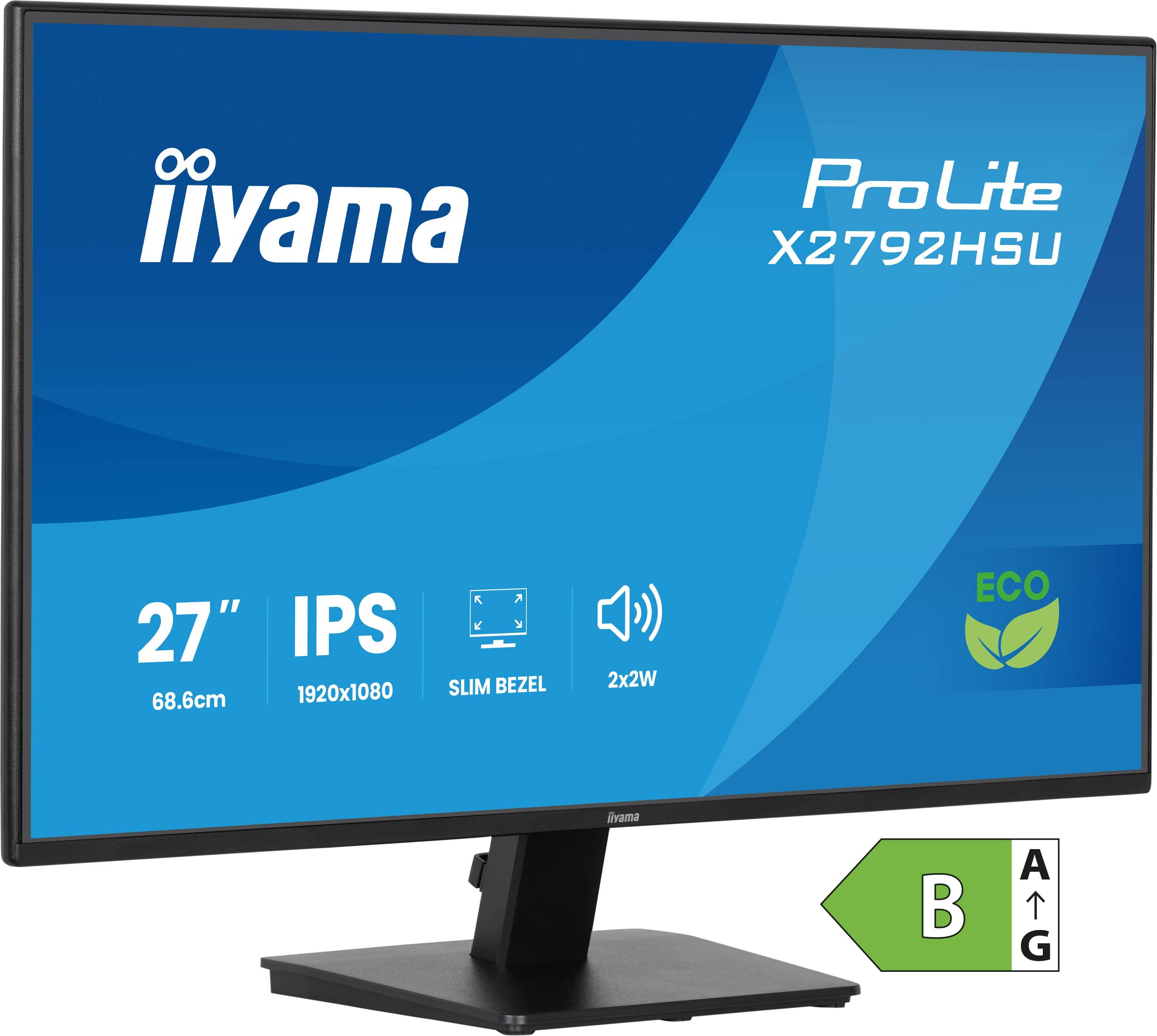 iiyama ProLite X2792HSU-B1 computer monitor 68,6 cm (27") 1920 x 1080 Pixels Full HD LED Zwart