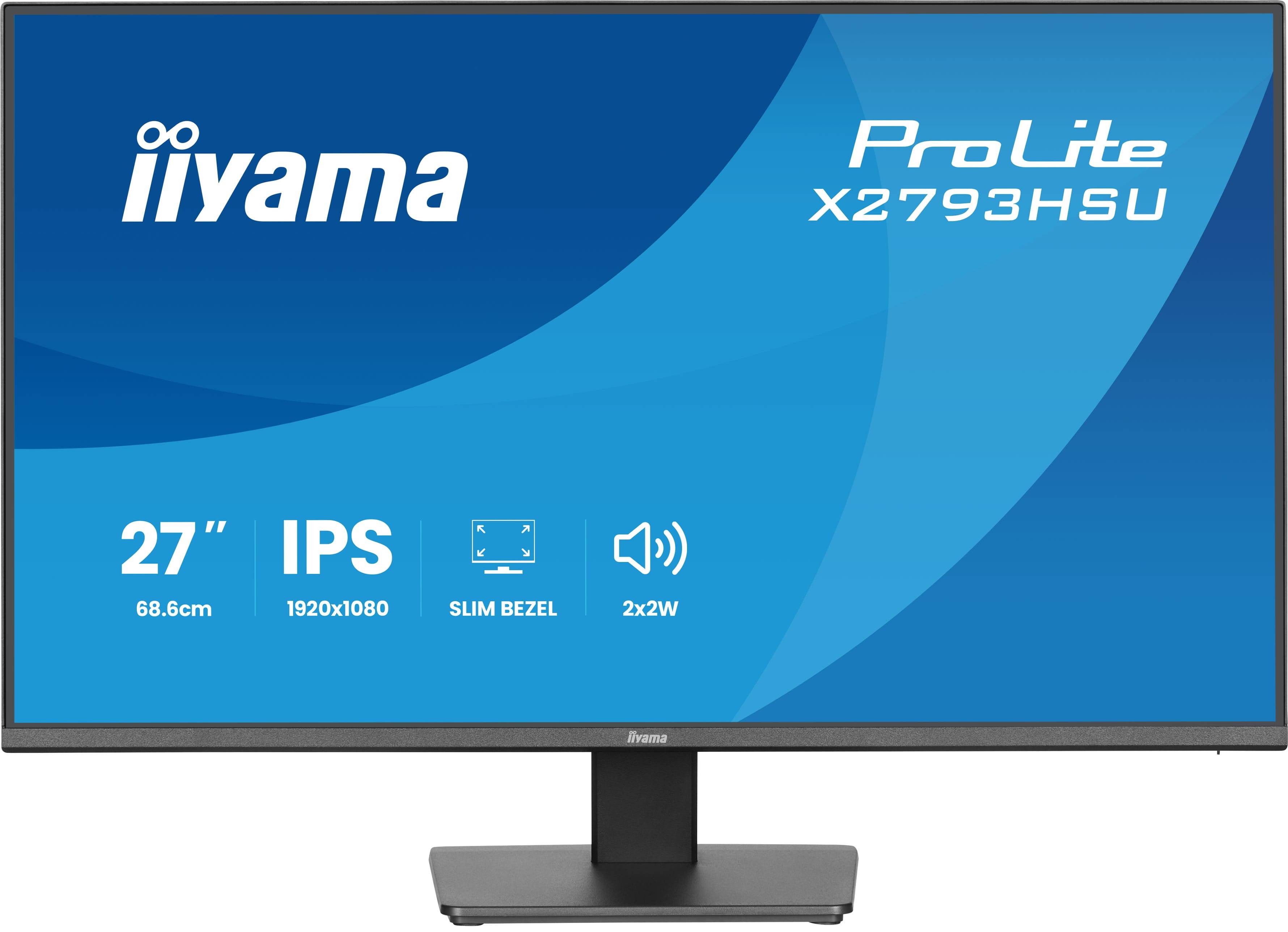 iiyama ProLite X2793HSU-B1 computer monitor 68,6 cm (27") 1920 x 1080 Pixels Full HD LED Zwart