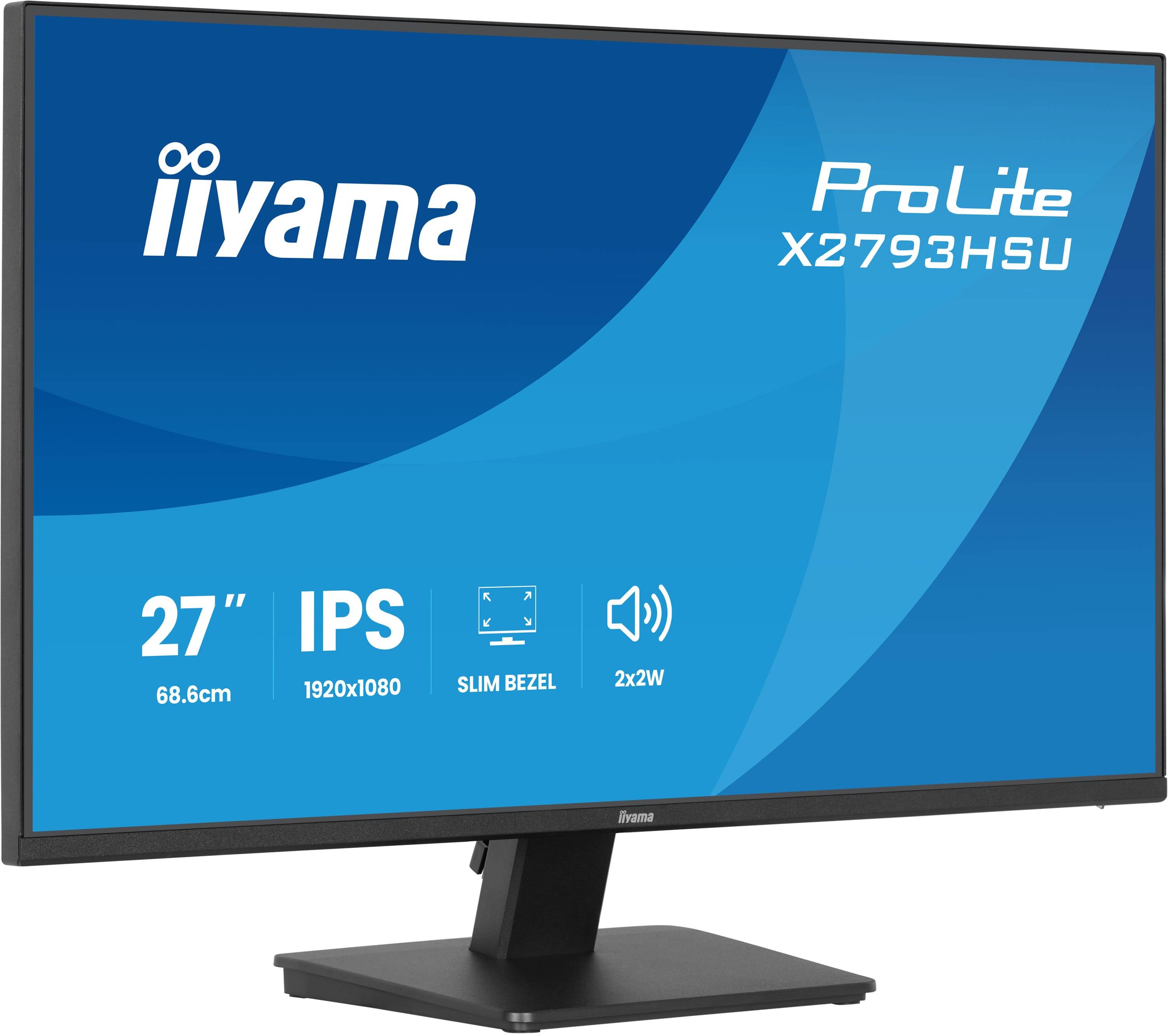 iiyama ProLite X2793HSU-B1 computer monitor 68,6 cm (27") 1920 x 1080 Pixels Full HD LED Zwart