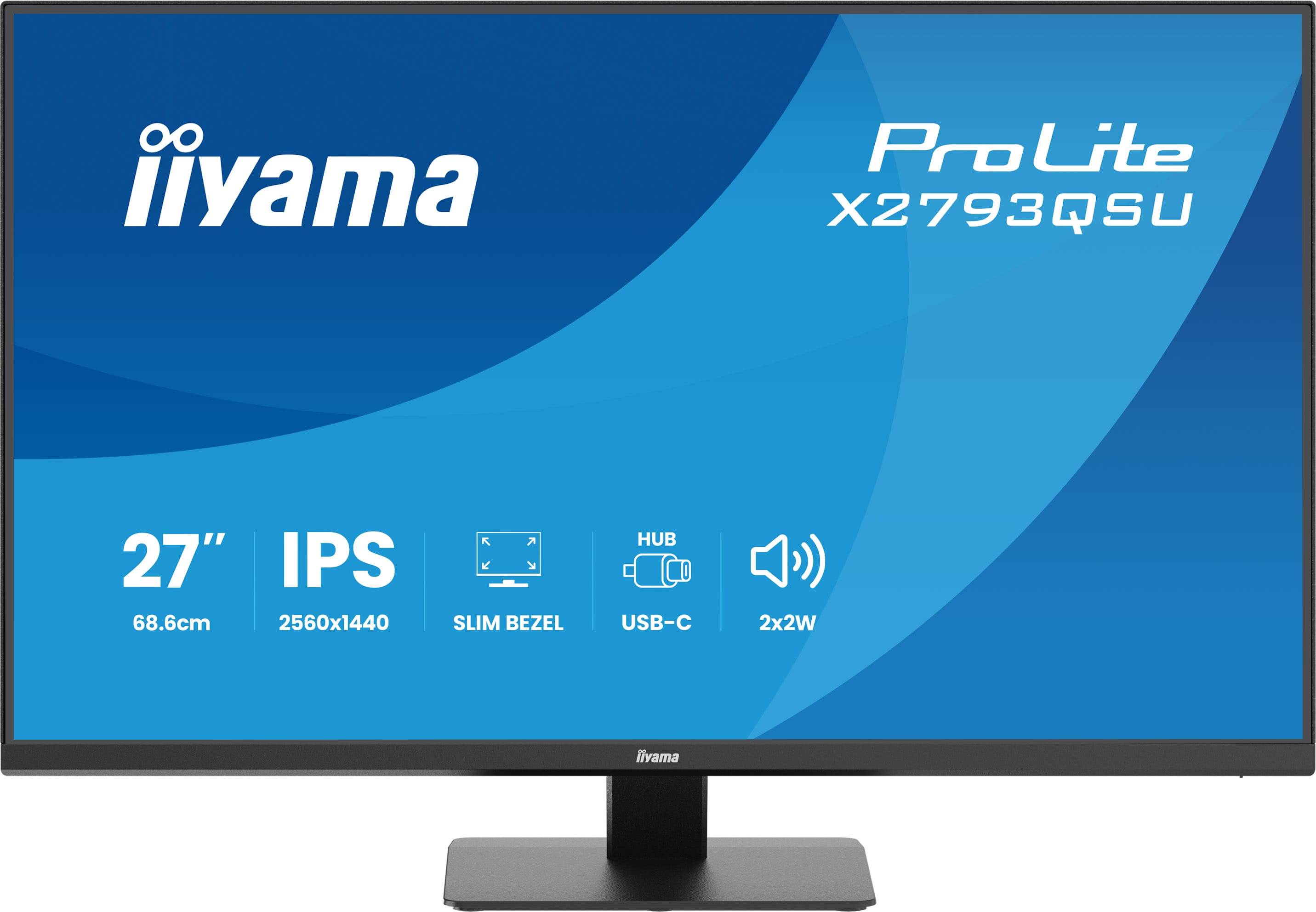 iiyama ProLite X2793QSU-B1 computer monitor 68,6 cm (27") 2560 x 1440 Pixels Quad HD LED Zwart