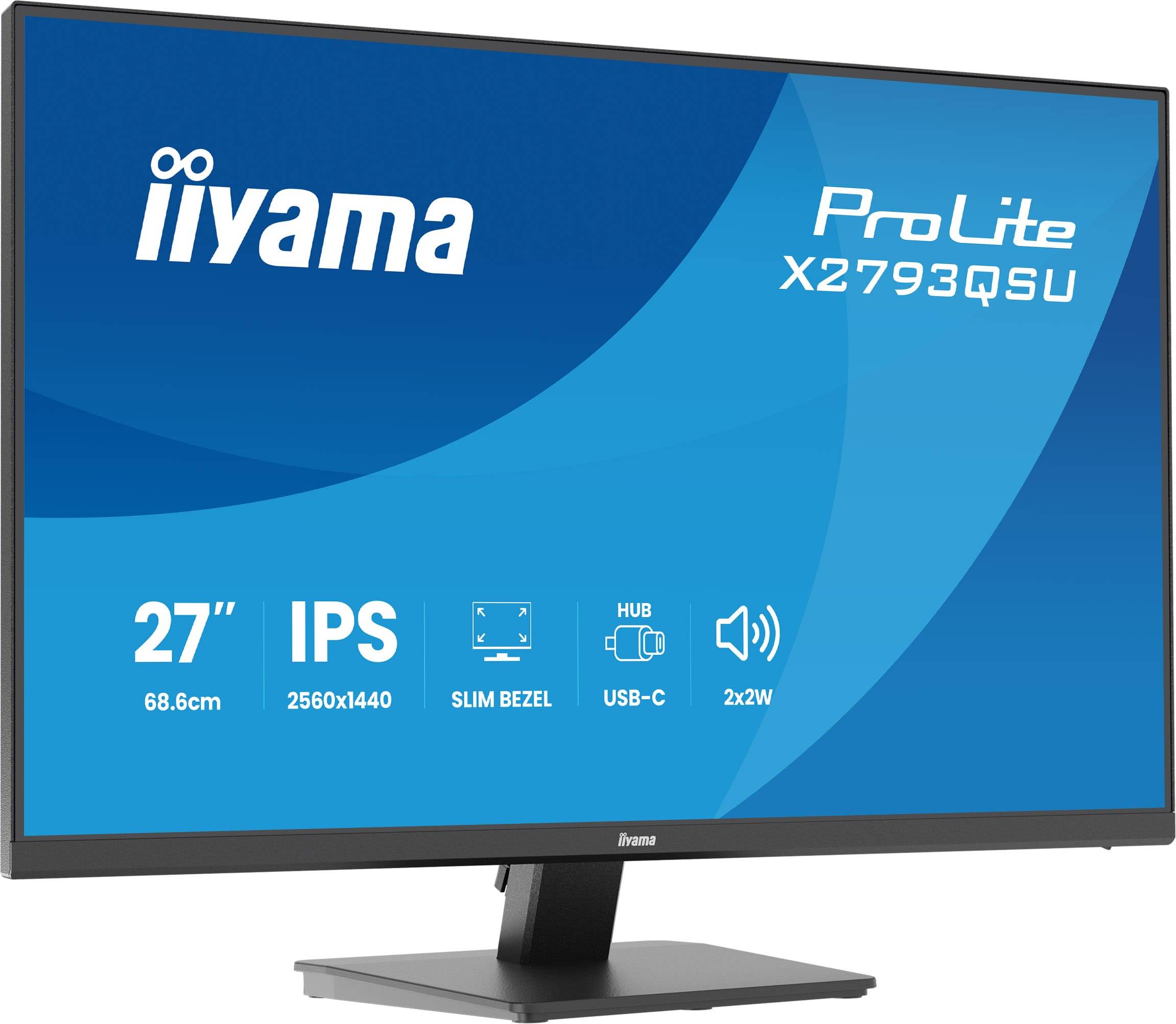iiyama ProLite X2793QSU-B1 computer monitor 68,6 cm (27") 2560 x 1440 Pixels Quad HD LED Zwart