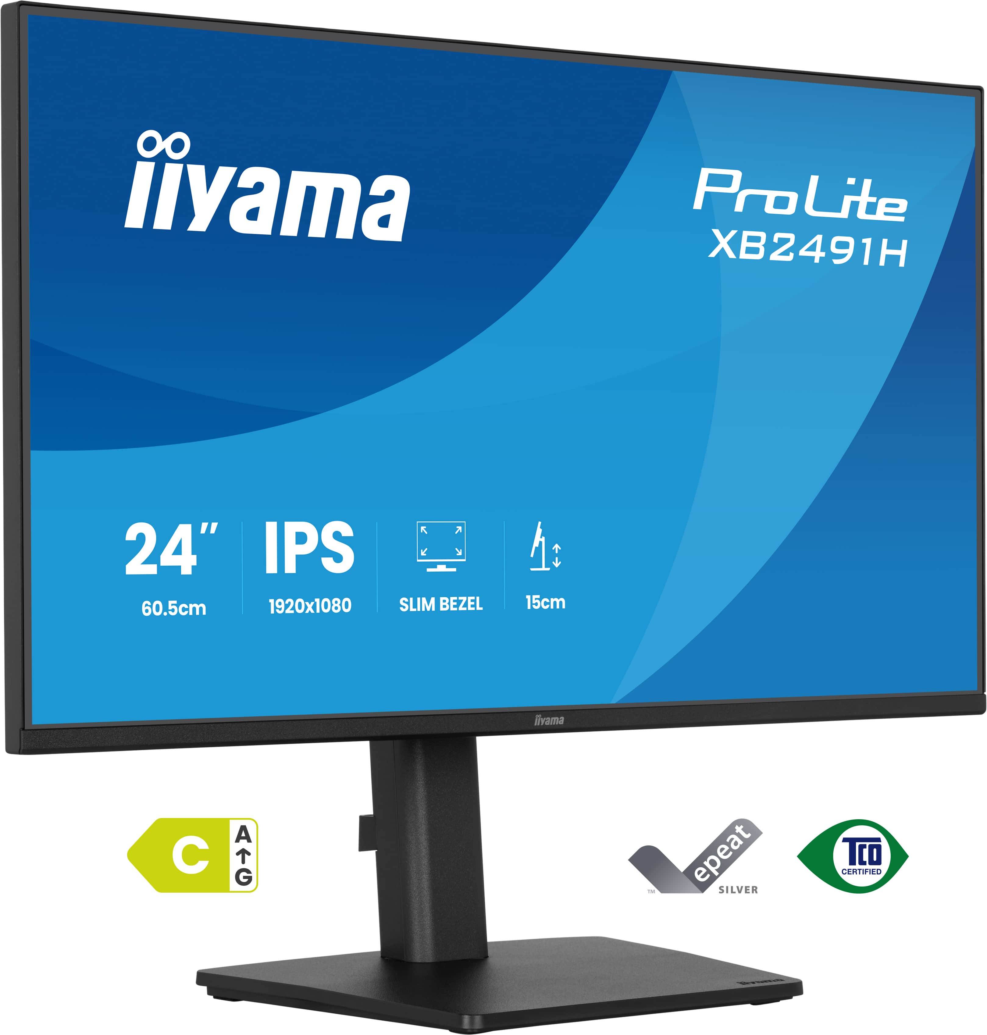 iiyama ProLite XB2491H-B1 computer monitor 60,5 cm (23.8") 1920 x 1080 Pixels Full HD LCD Zwart