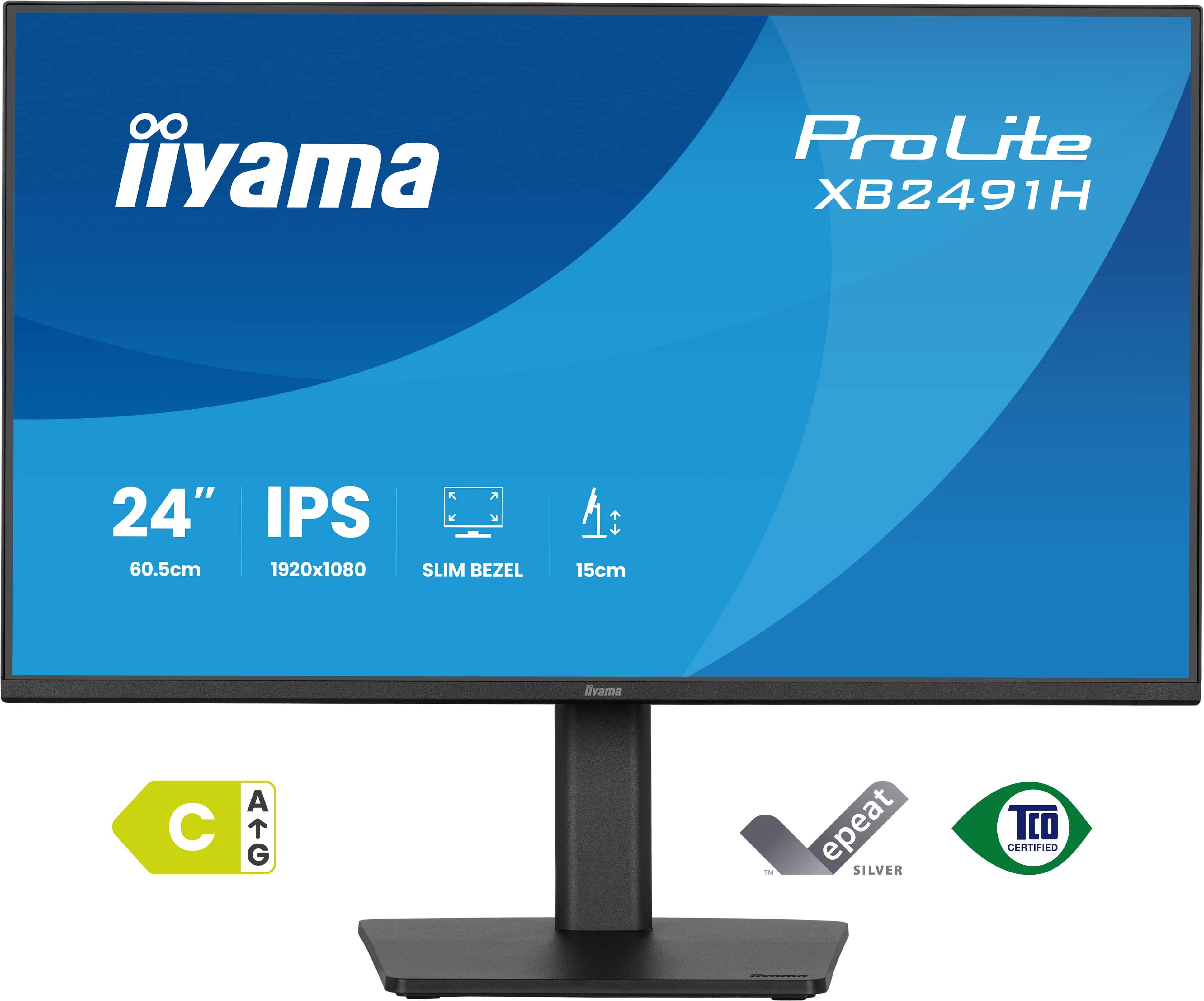 iiyama ProLite XB2491H-B1 computer monitor 60,5 cm (23.8") 1920 x 1080 Pixels Full HD LCD Zwart