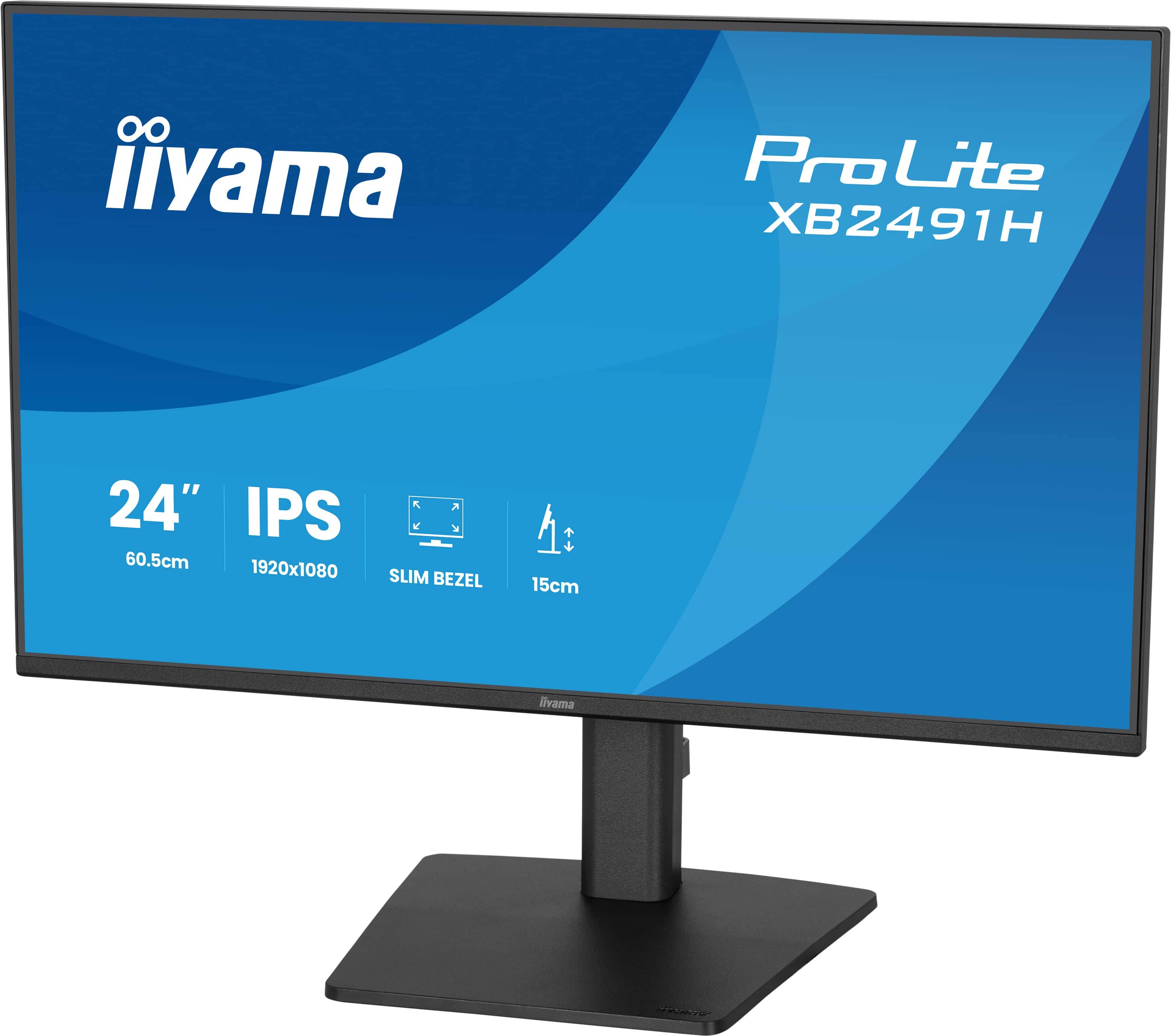 iiyama ProLite XB2491H-B1 computer monitor 60,5 cm (23.8") 1920 x 1080 Pixels Full HD LCD Zwart