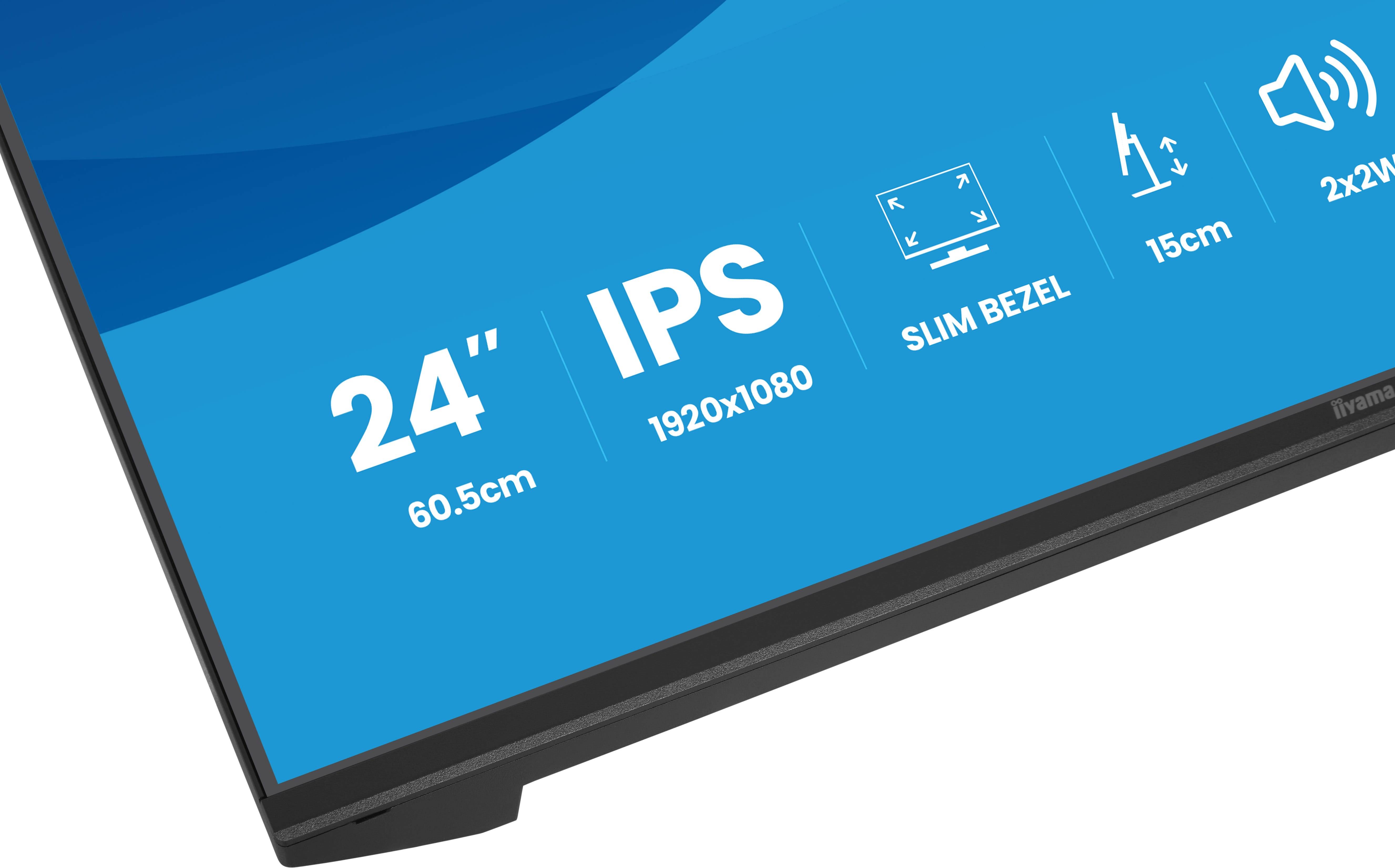 iiyama ProLite XB2491HS-B1 computer monitor 60,5 cm (23.8") 1920 x 1080 Pixels Full HD LCD Zwart