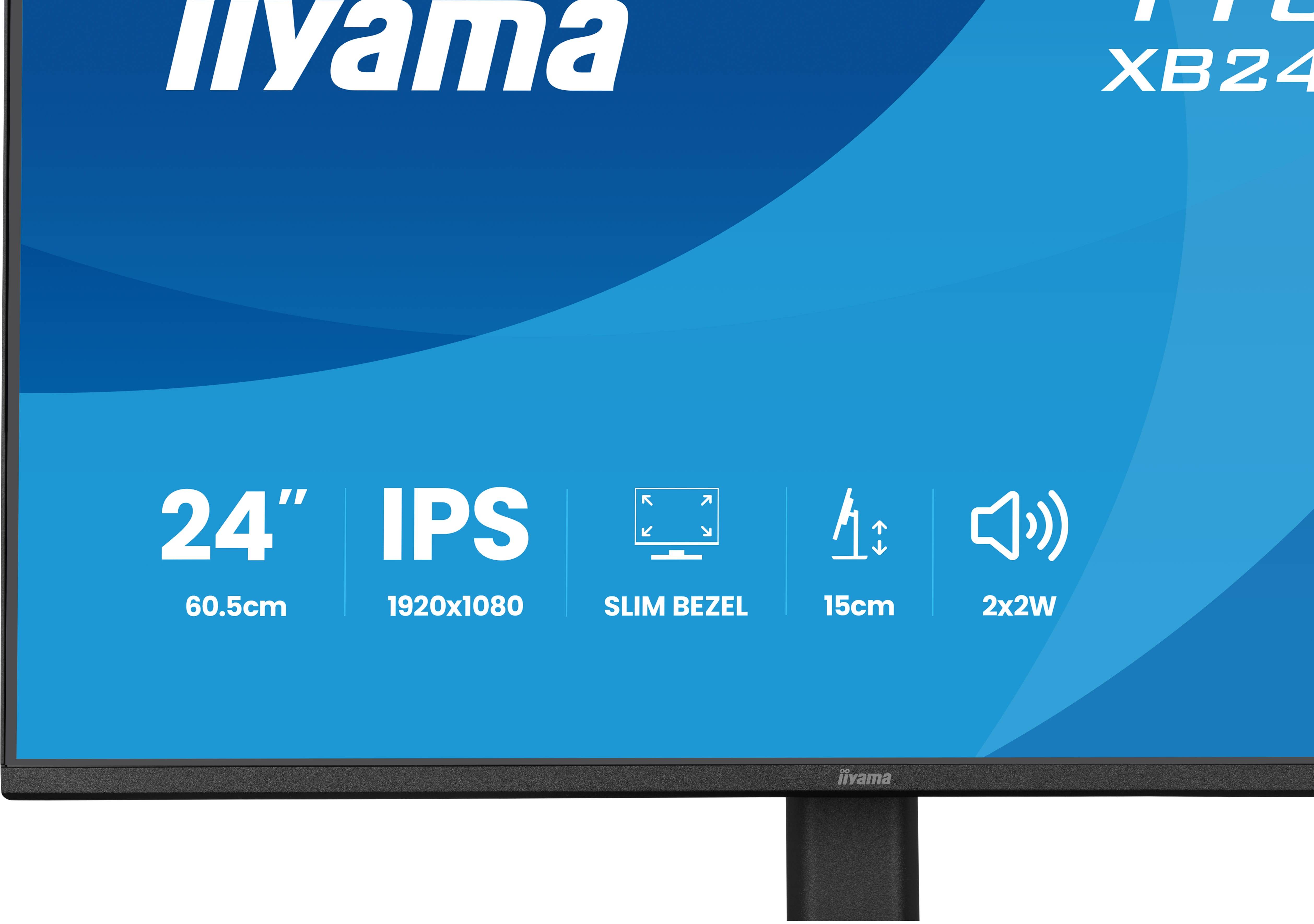 iiyama ProLite XB2491HS-B1 computer monitor 60,5 cm (23.8") 1920 x 1080 Pixels Full HD LCD Zwart