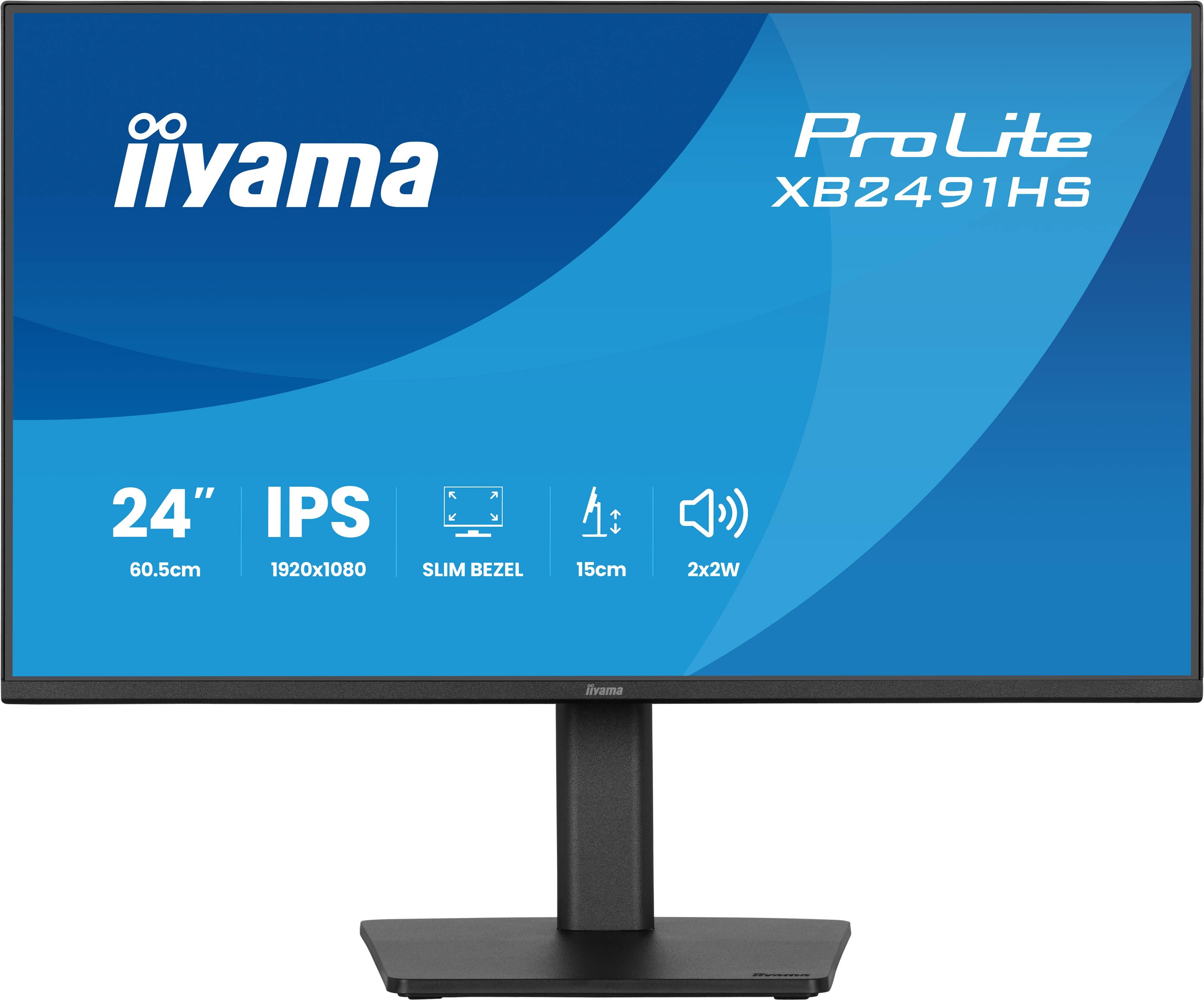 iiyama ProLite XB2491HS-B1 computer monitor 60,5 cm (23.8") 1920 x 1080 Pixels Full HD LCD Zwart