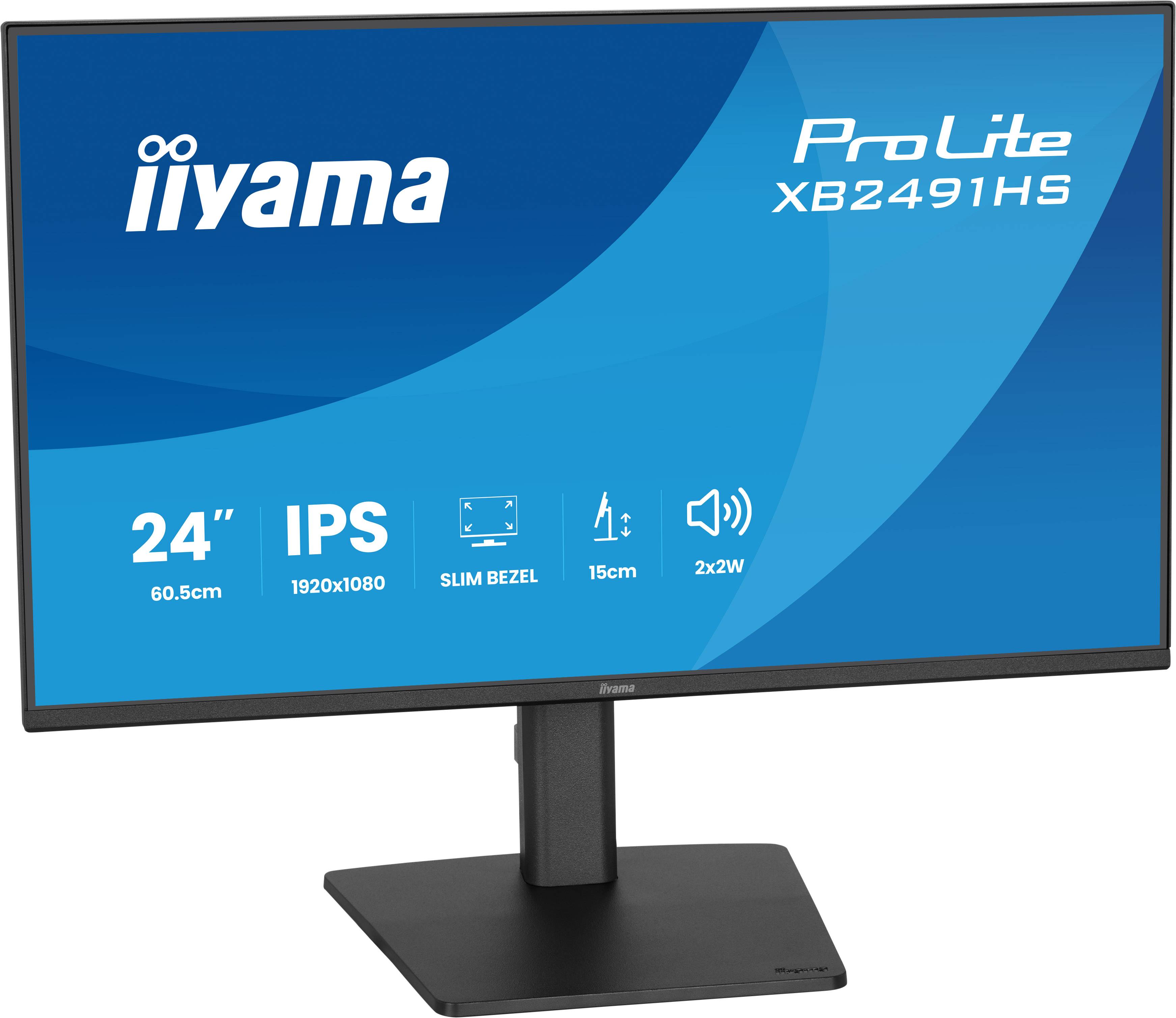 iiyama ProLite XB2491HS-B1 computer monitor 60,5 cm (23.8") 1920 x 1080 Pixels Full HD LCD Zwart