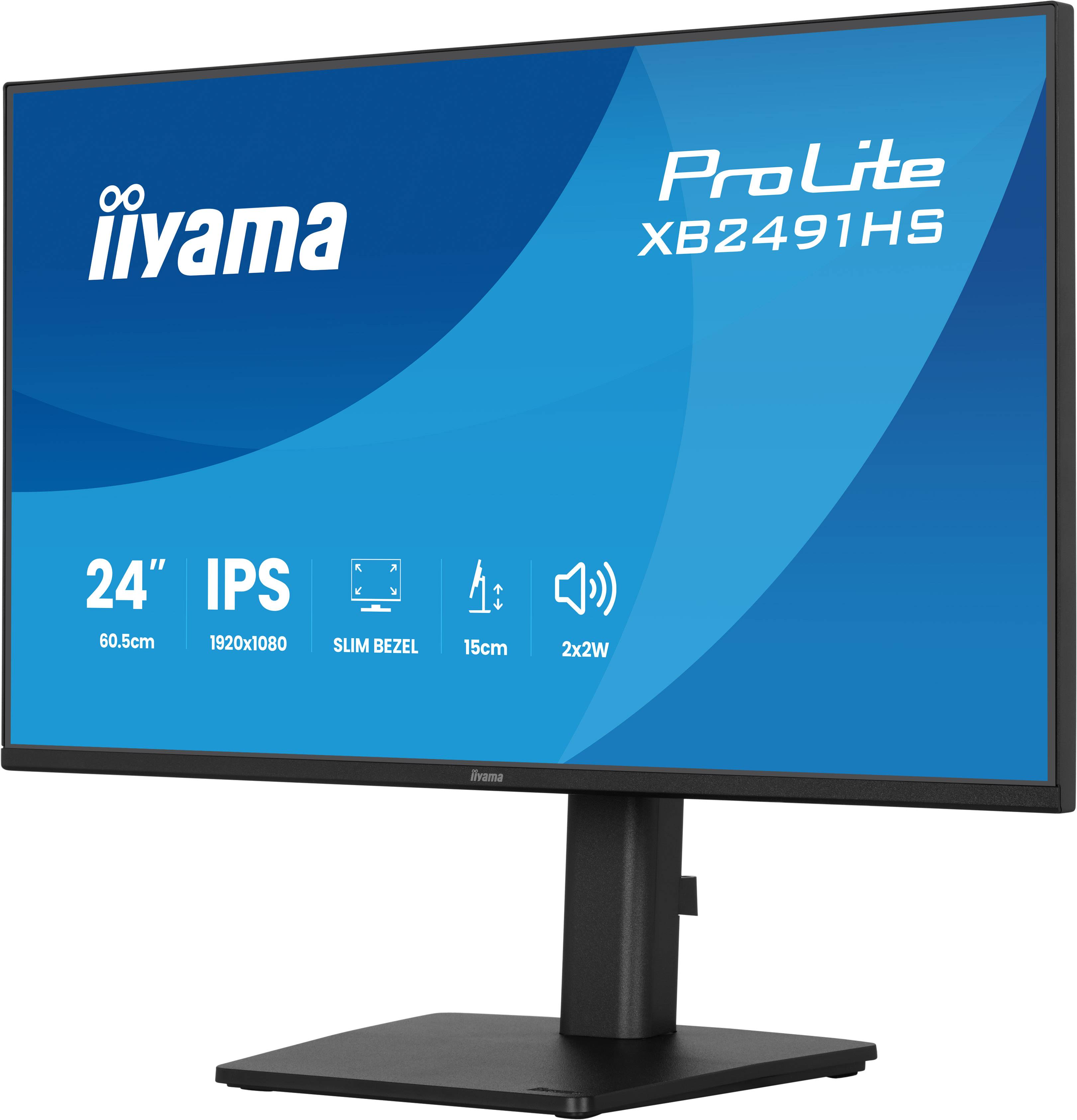 iiyama ProLite XB2491HS-B1 computer monitor 60,5 cm (23.8") 1920 x 1080 Pixels Full HD LCD Zwart