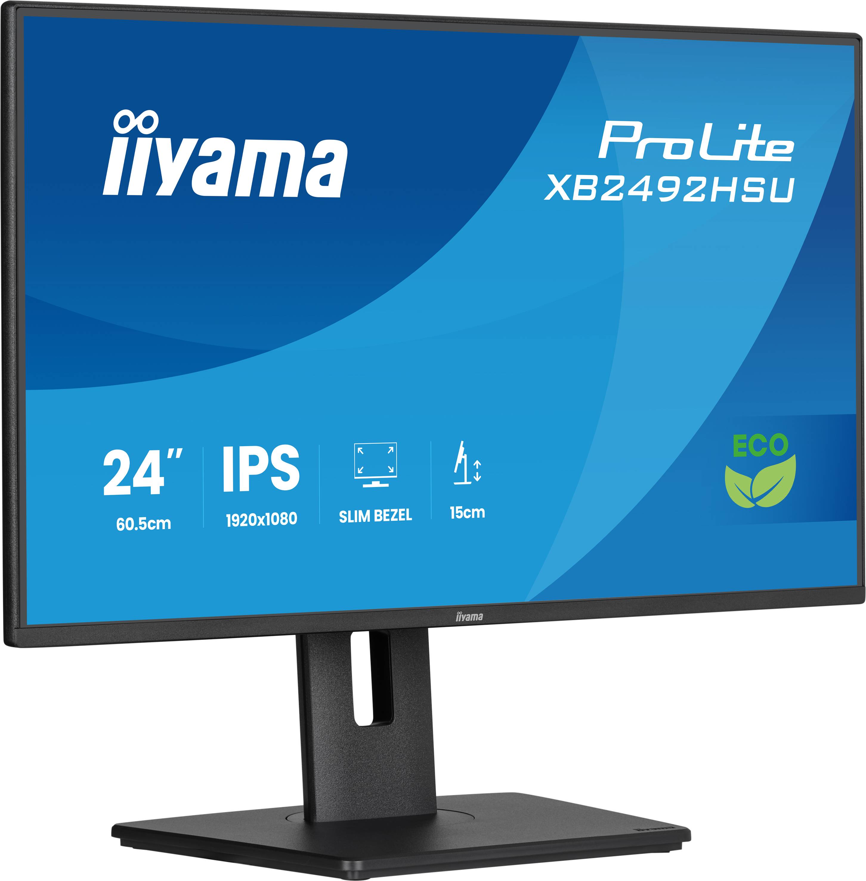 iiyama ProLite XB2492HSU-B1 computer monitor 61 cm (24") 1920 x 1080 Pixels Full HD LED Zwart
