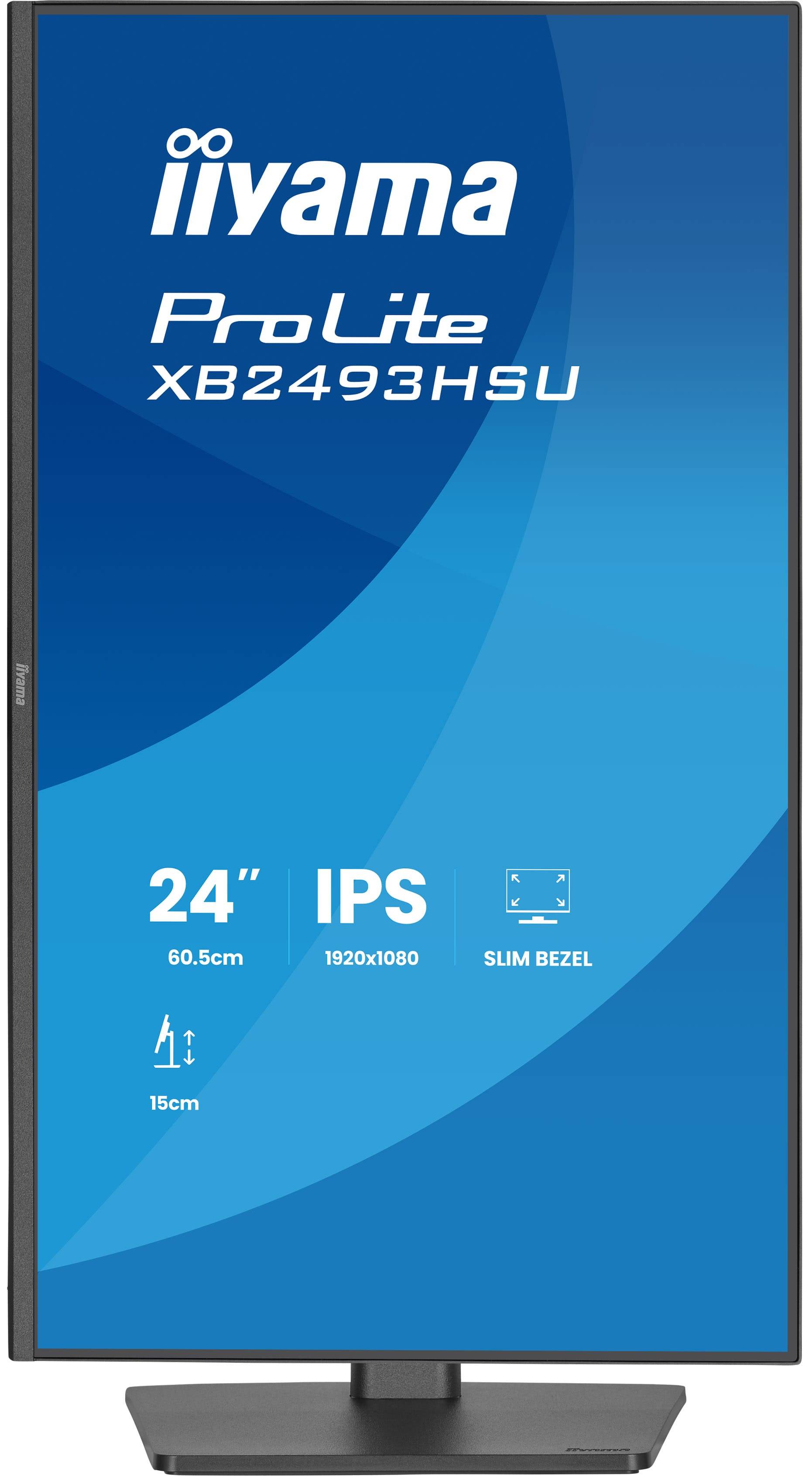 iiyama ProLite XB2493HSU-B1 computer monitor 60,5 cm (23.8") 1920 x 1080 Pixels Full HD LED Zwart