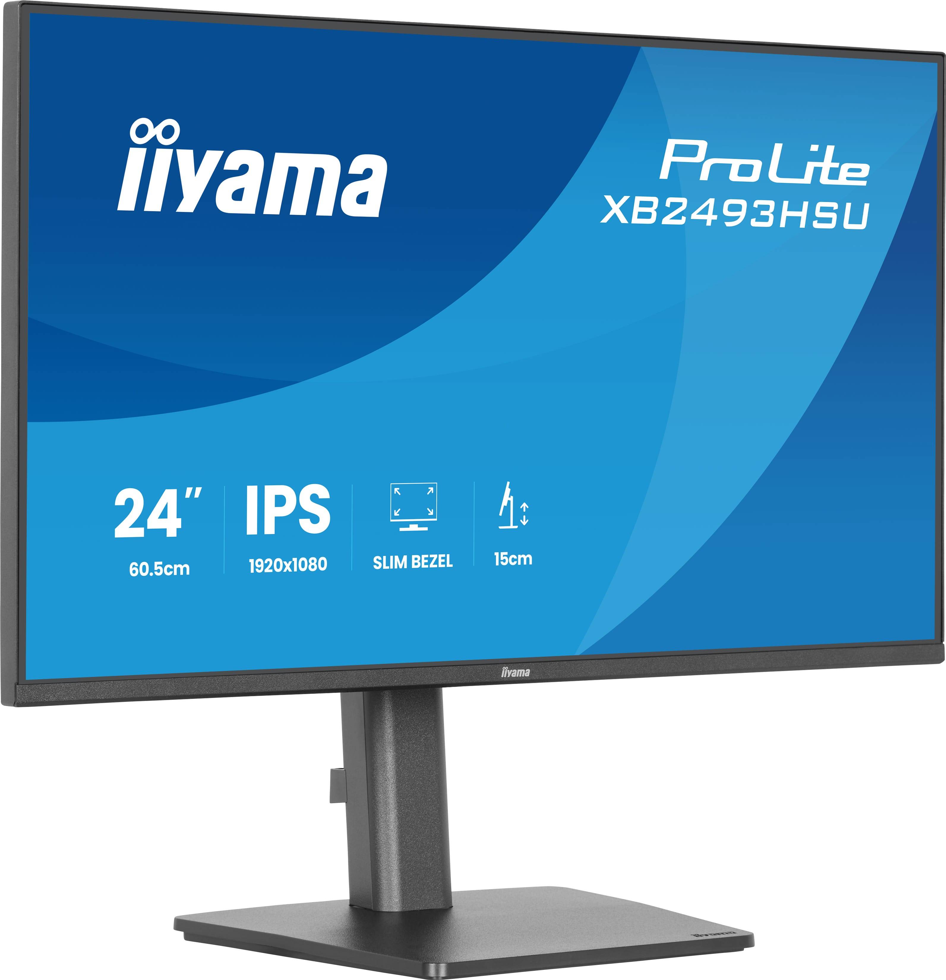 iiyama ProLite XB2493HSU-B1 computer monitor 60,5 cm (23.8") 1920 x 1080 Pixels Full HD LED Zwart