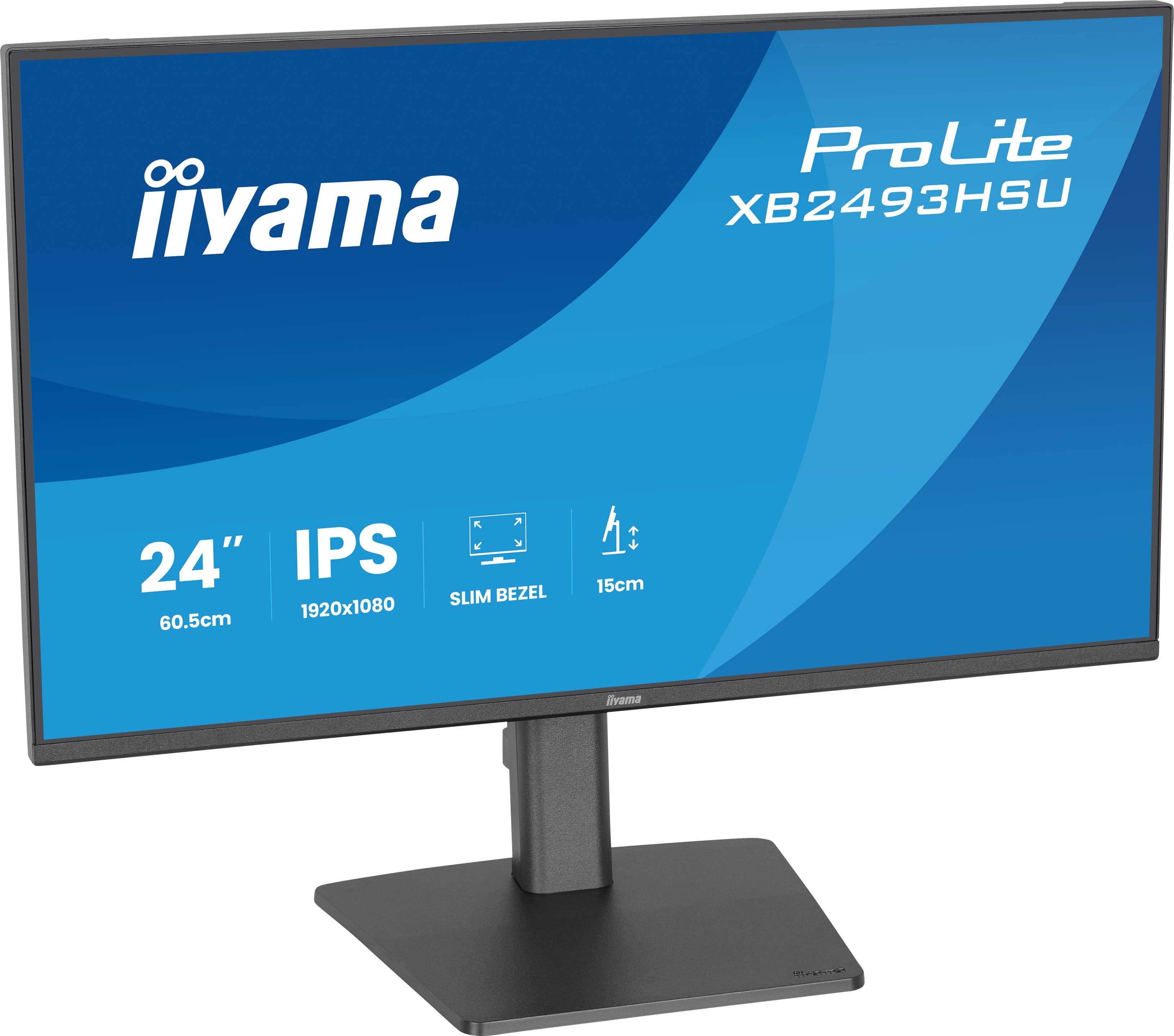 iiyama ProLite XB2493HSU-B1 computer monitor 60,5 cm (23.8") 1920 x 1080 Pixels Full HD LED Zwart