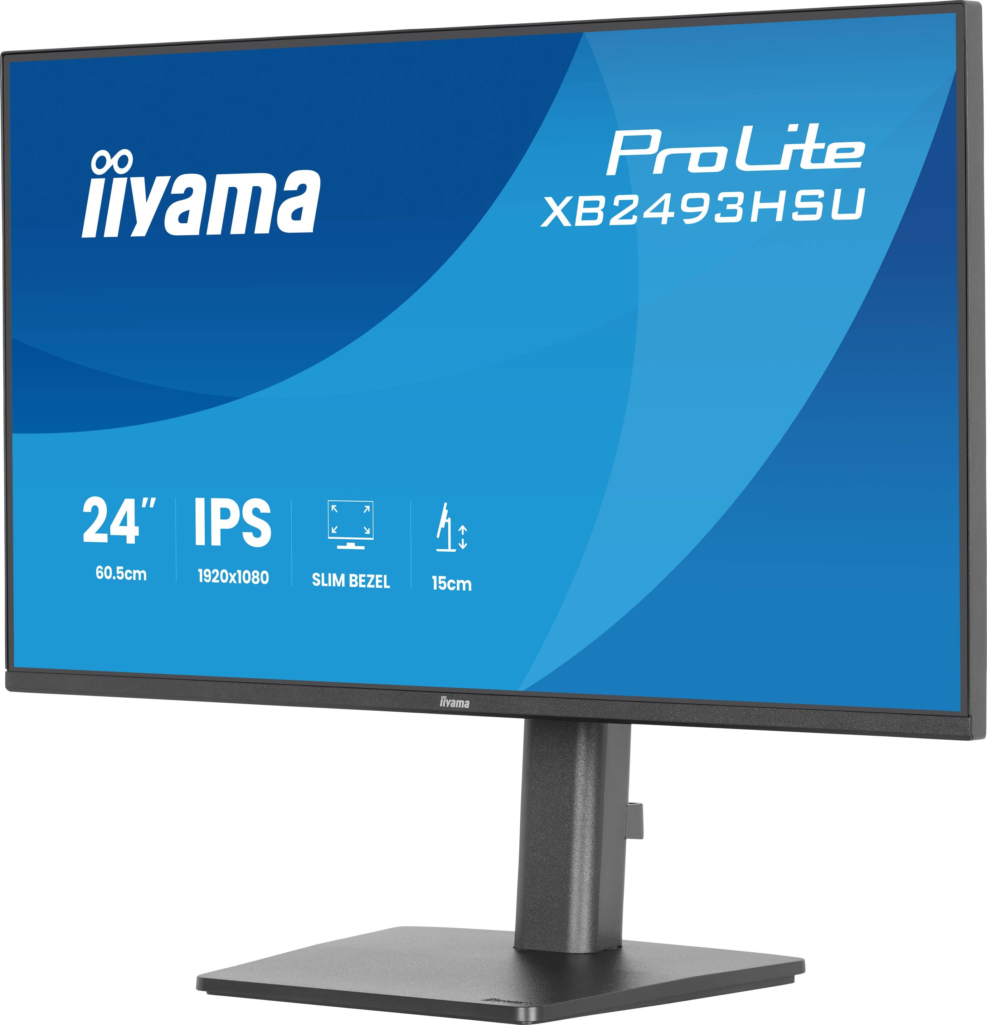 iiyama ProLite XB2493HSU-B1 computer monitor 60,5 cm (23.8") 1920 x 1080 Pixels Full HD LED Zwart