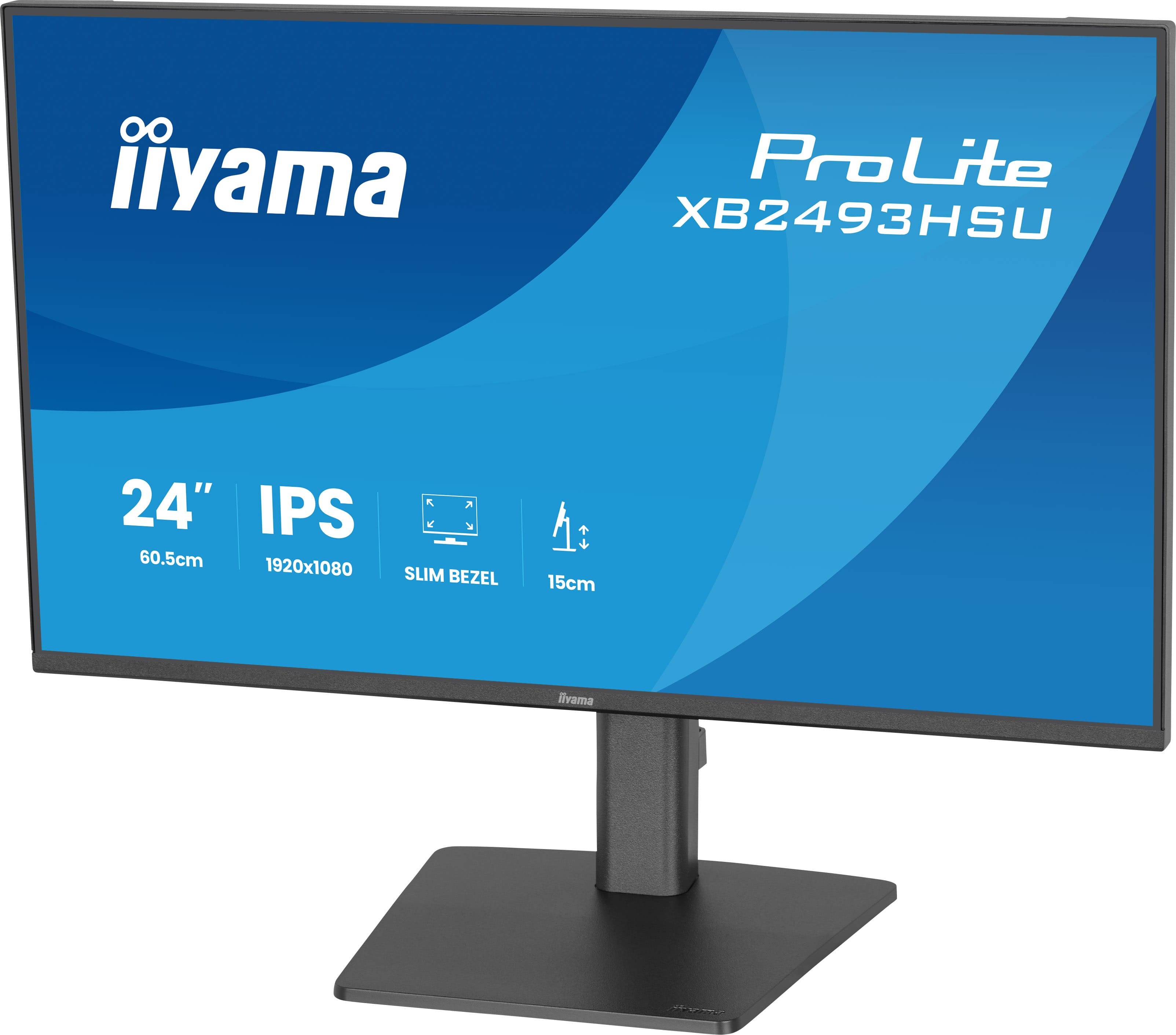 iiyama ProLite XB2493HSU-B1 computer monitor 60,5 cm (23.8") 1920 x 1080 Pixels Full HD LED Zwart
