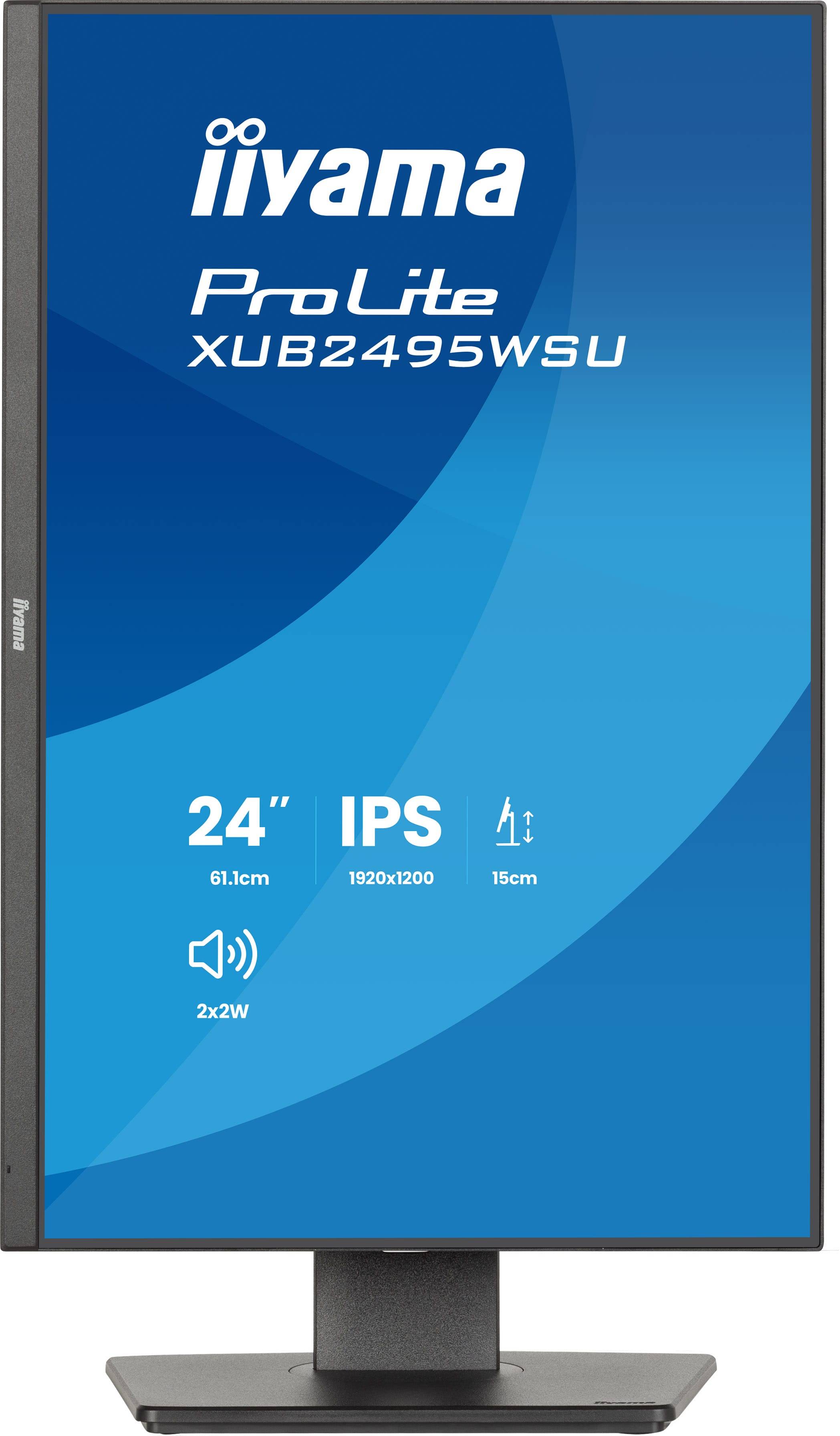 iiyama ProLite XB2495WSU-B1 computer monitor 61,2 cm (24.1") 1920 x 1200 Pixels Full HD LCD Zwart