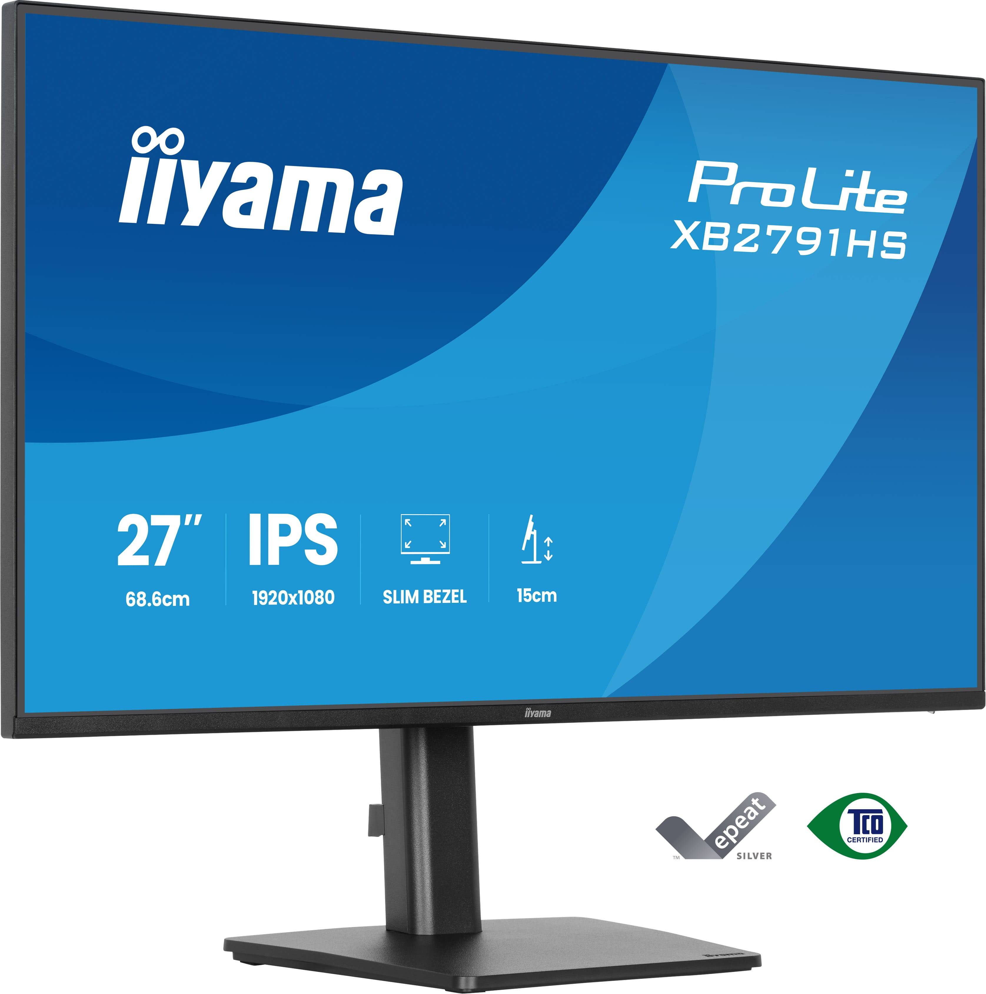 iiyama ProLite XB2791HS-B1 computer monitor 68,6 cm (27") 1920 x 1080 Pixels Full HD LED Zwart
