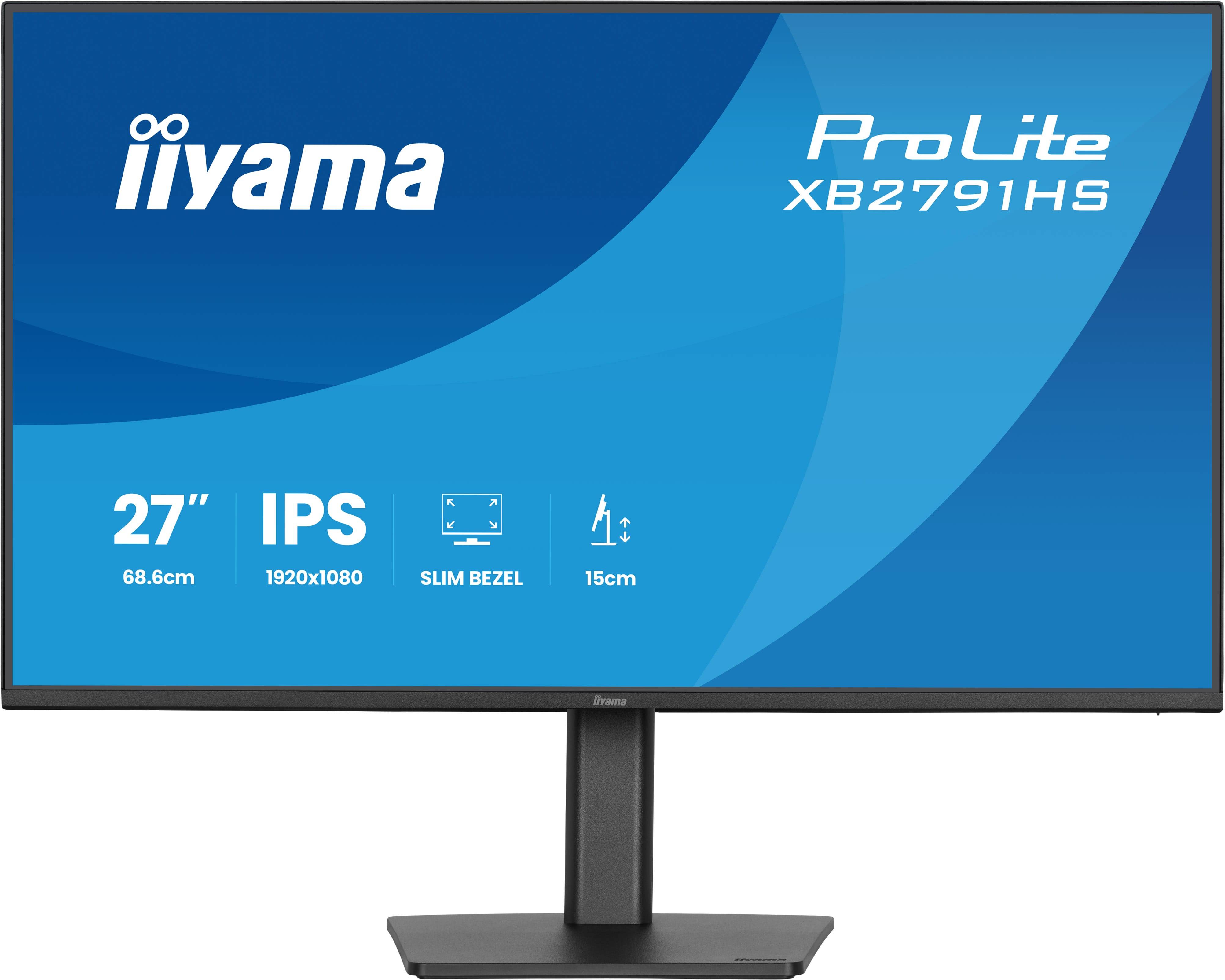 iiyama ProLite XB2791HS-B1 computer monitor 68,6 cm (27") 1920 x 1080 Pixels Full HD LED Zwart