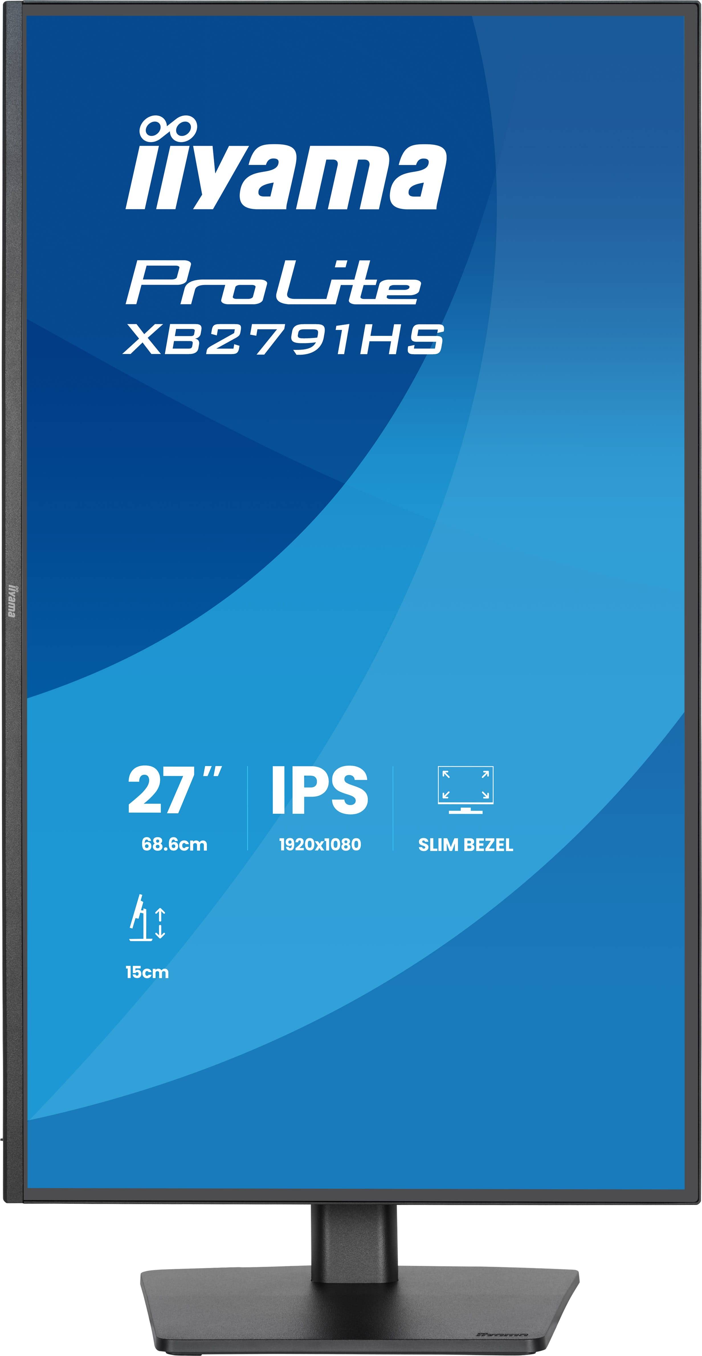 iiyama ProLite XB2791HS-B1 computer monitor 68,6 cm (27") 1920 x 1080 Pixels Full HD LED Zwart