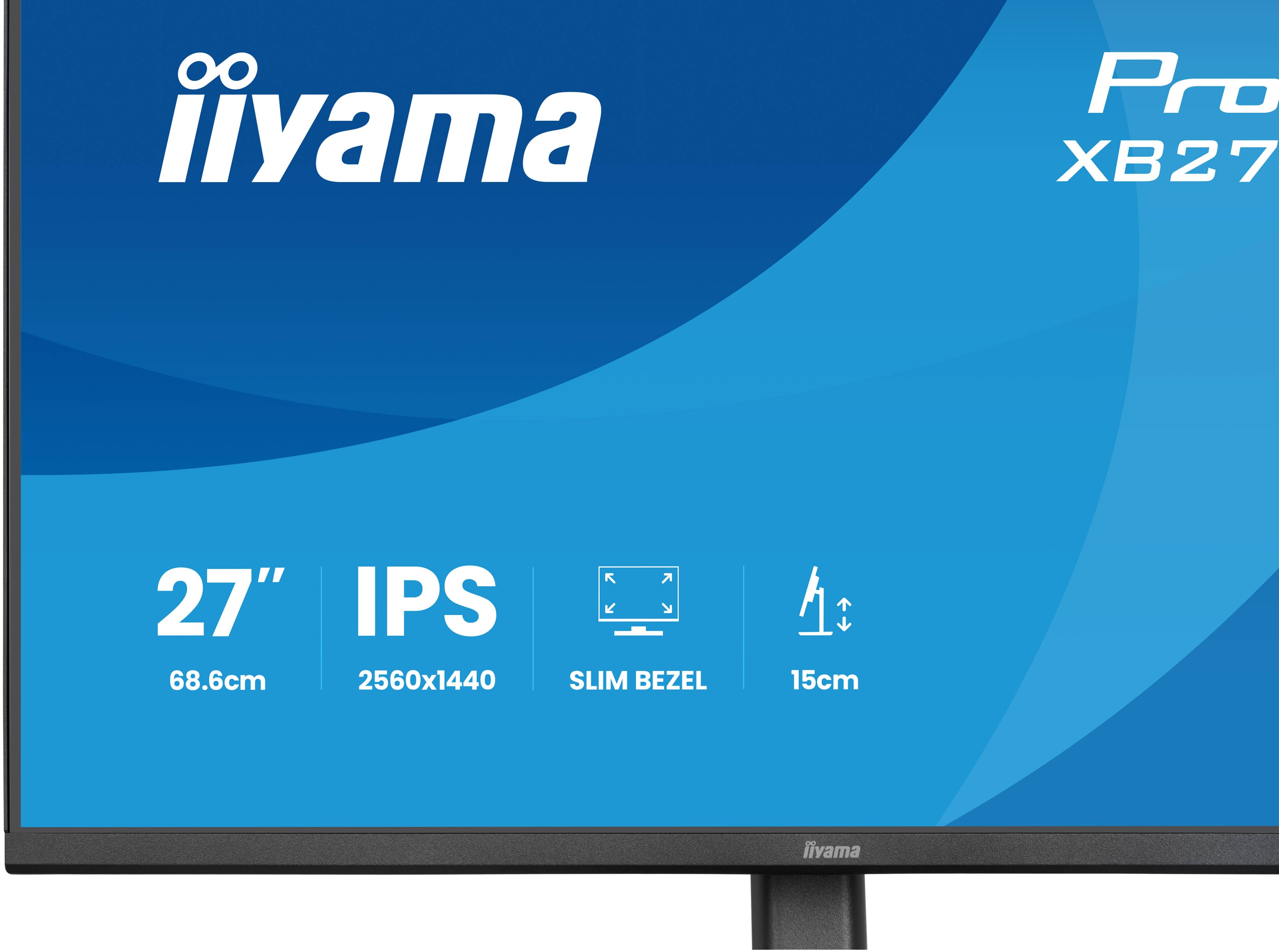iiyama ProLite XB2791QS-B1 computer monitor 68,6 cm (27") 2560 x 1440 Pixels Quad HD LED Zwart