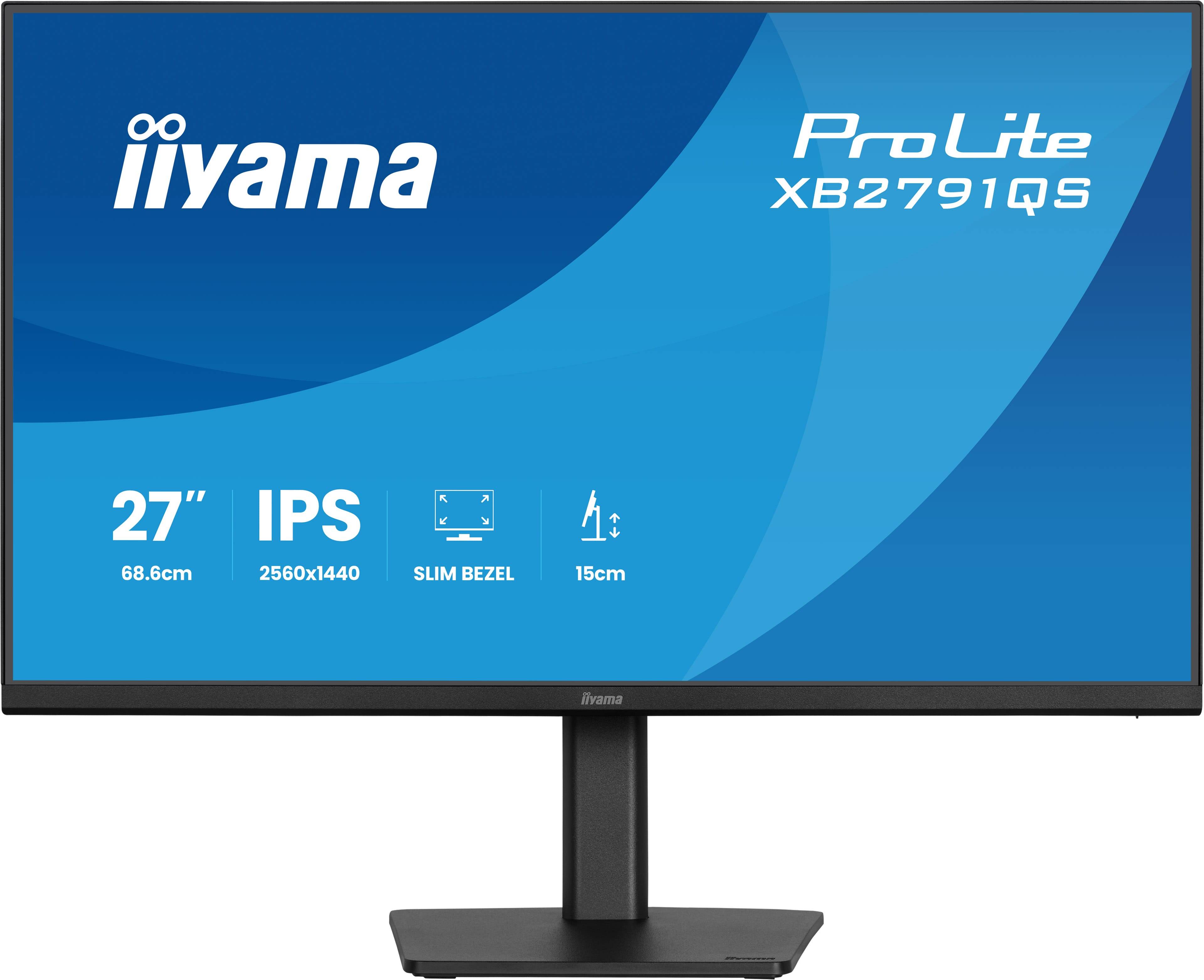iiyama ProLite XB2791QS-B1 computer monitor 68,6 cm (27") 2560 x 1440 Pixels Quad HD LED Zwart